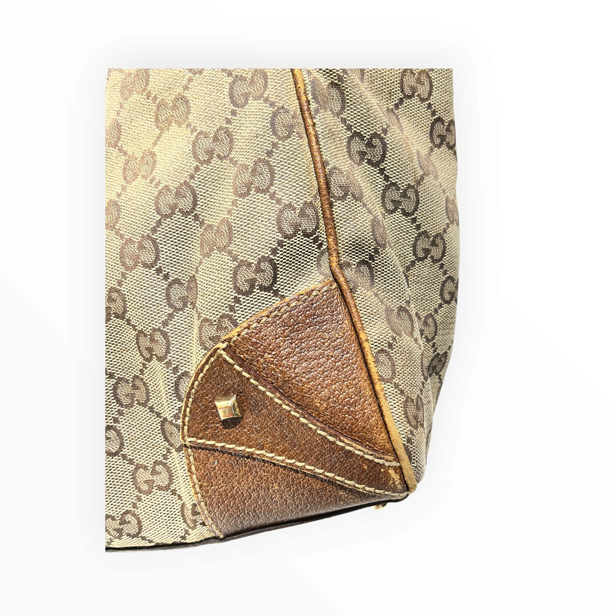 GUCCI/Hand Bag/Cotton/CML/jackie canvas view 7