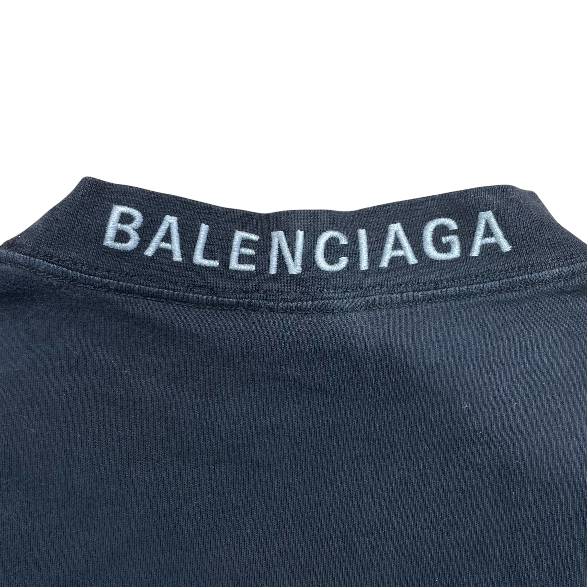 BALENCIAGA/T-Shirt/Cotton/BLK/2023 I LOVE BLUR view 3