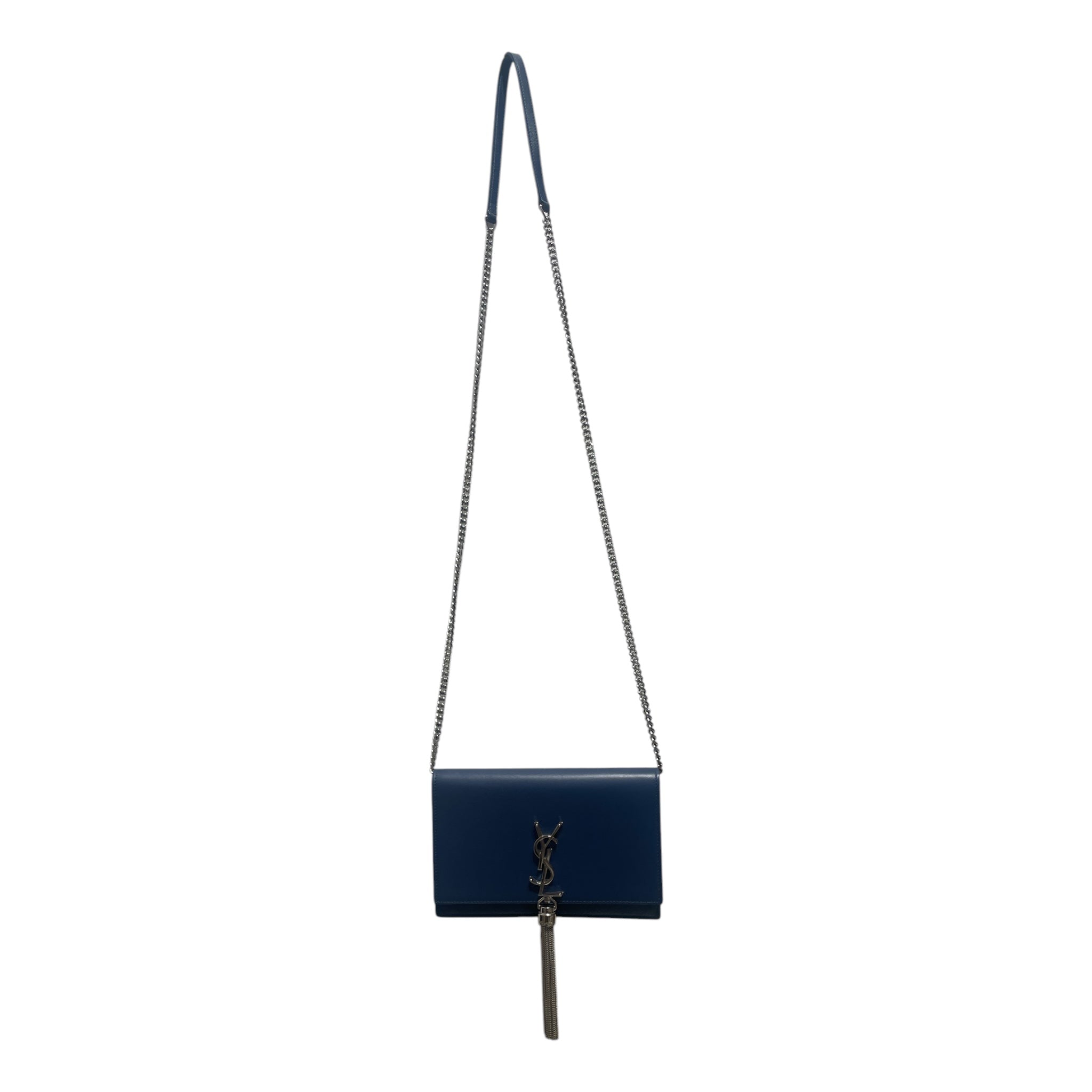 YVES SAINT LAURENT/Cross Body Bag/Leather/BLU/CALFSKIN /YVES SAINT LAURENT view 1