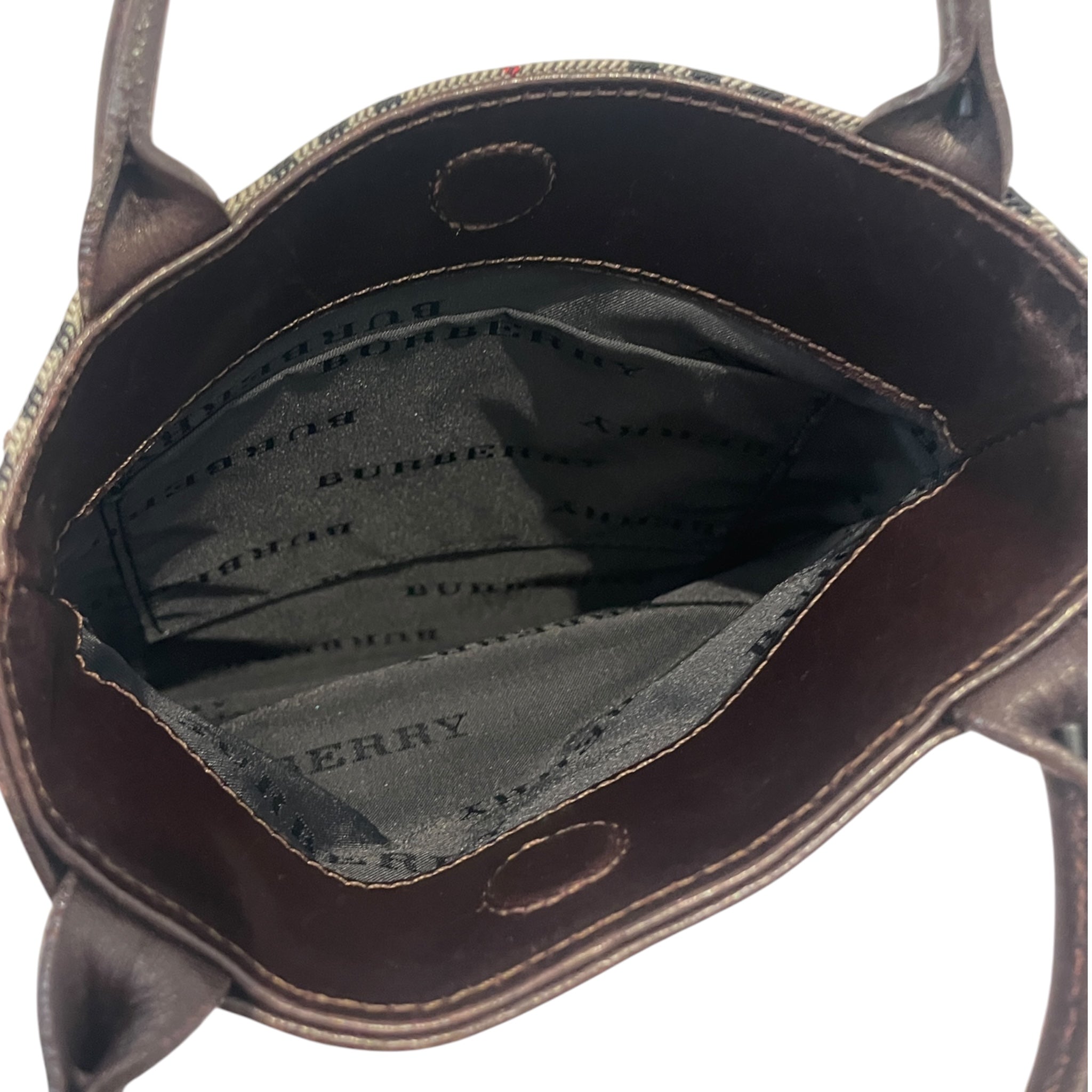 BURBERRY/Hand Bag/Plaid/CRM/2GKRK7C view 4