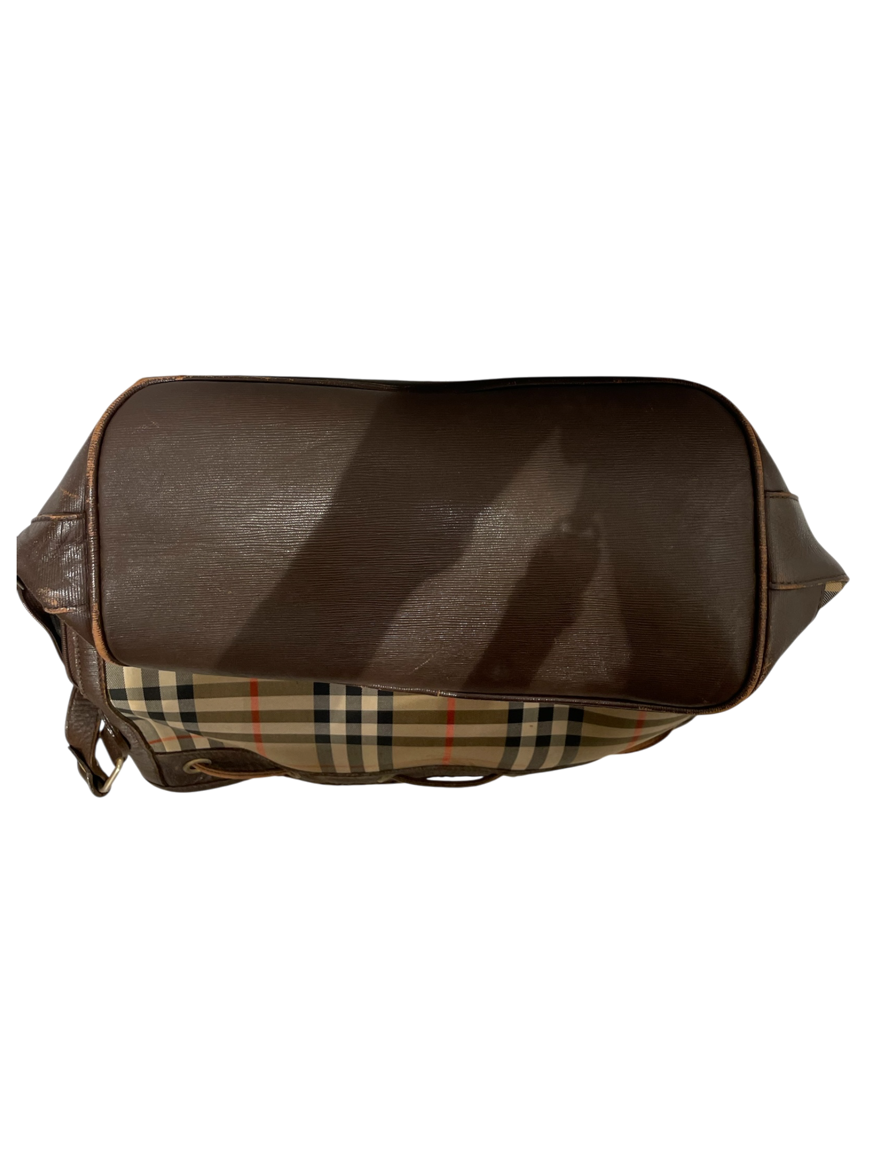 BURBERRYS/Basket Bag/Plaid/Leather/BRW/ view 3