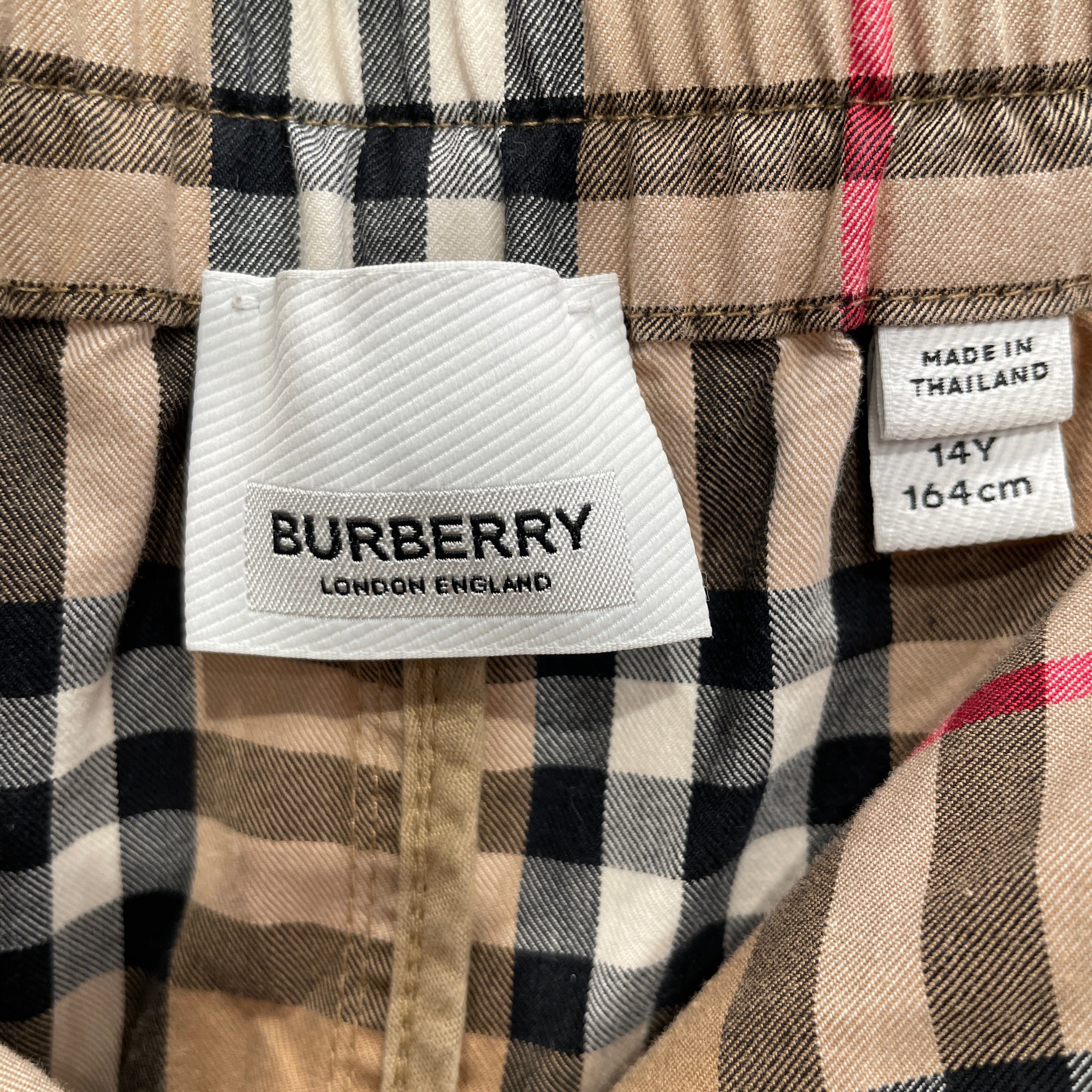 BURBERRY/Bottoms/14/Hombre Check/Cotton/BEG/CARGO POCKET BOTH LEG view 3