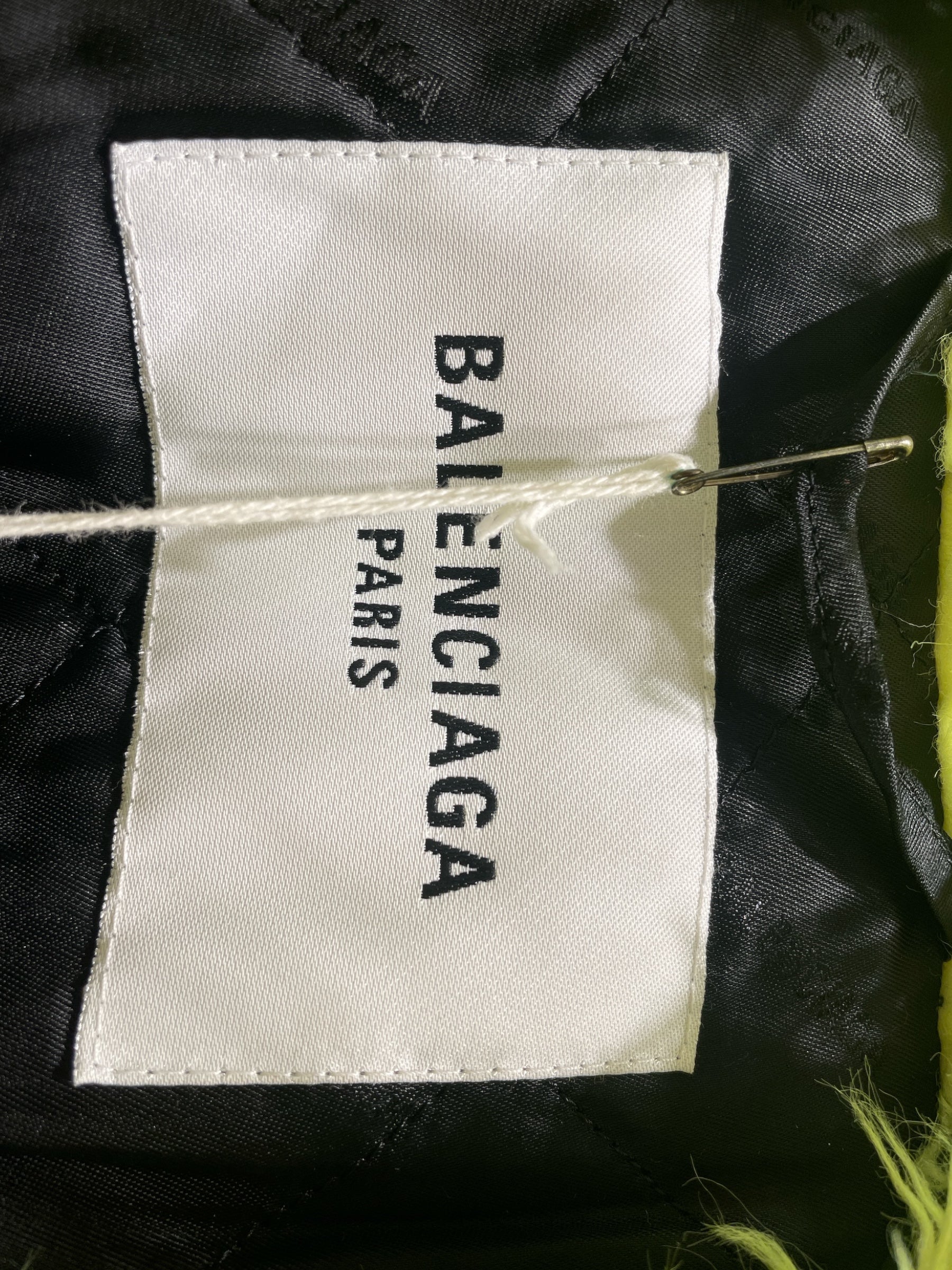 BALENCIAGA/Jacket/36/Cotton/GRN/faux fur neon teddy sleevecoat view 3