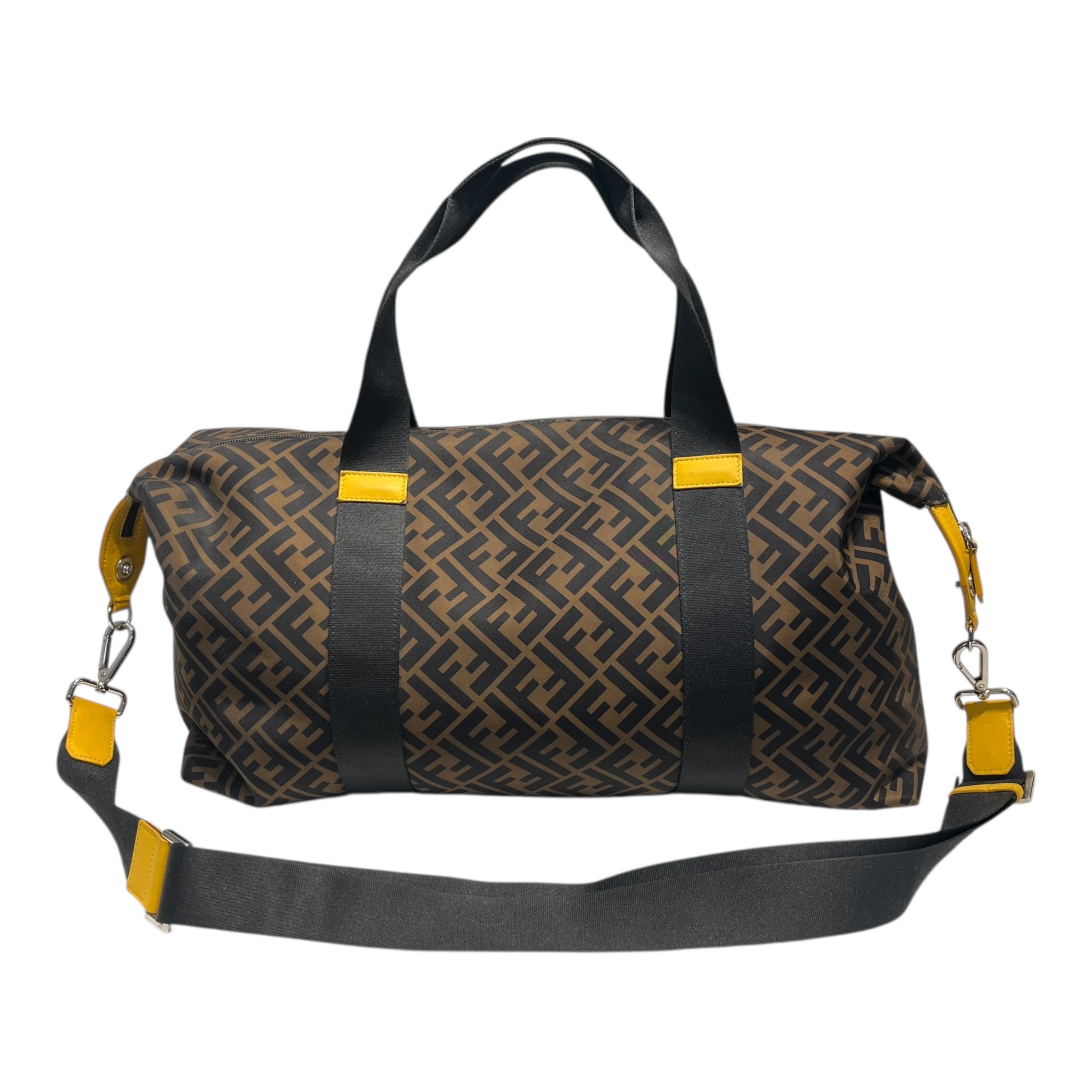 FENDI/Cross Body Bag/All Over Print/Cotton/BRW/FEDNI ROMA DUFFLE BAG view 2