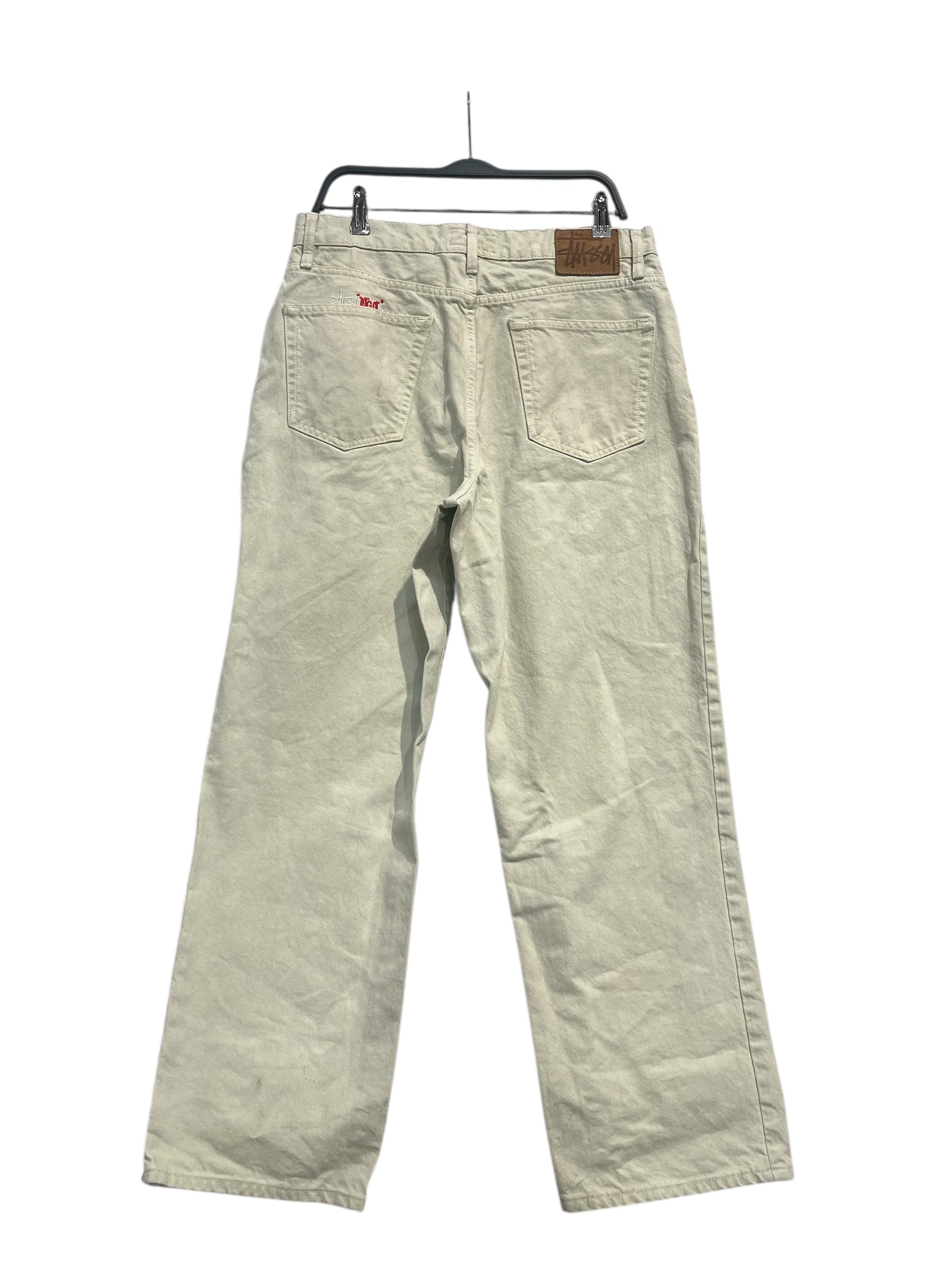 STUSSY/Pants/32/Cotton/GRN/BAGGY BIG OL LIGHT GREEN JEAN view 2