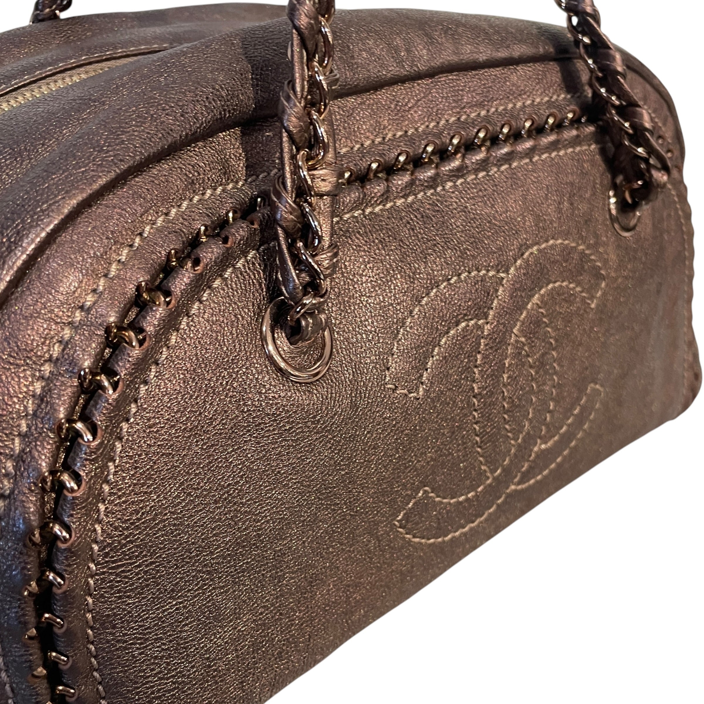 CHANEL/Bag/Leather/BRW/BOWLING BAG view 6