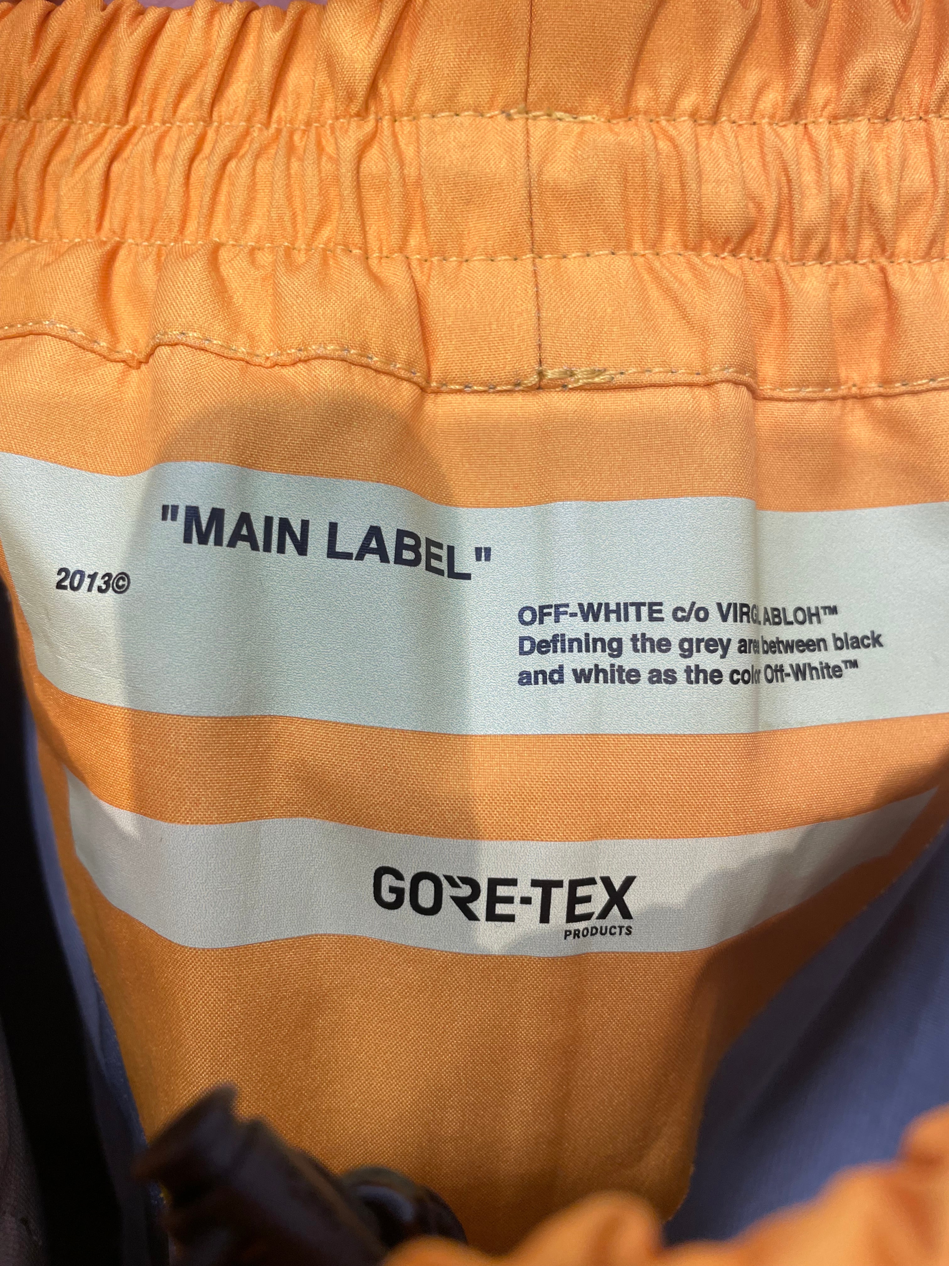 OFF-WHITE/Pants/M/Polyester/YEL/All Over Print/Industrial Gore-Tex Track view 3