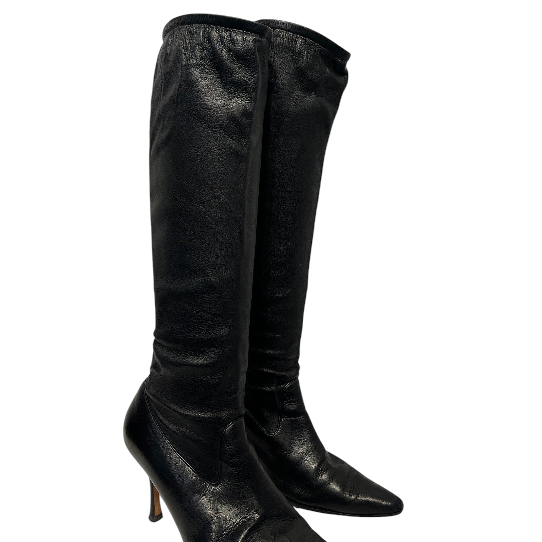 MANOLO BLAHNIK/Boots/EU 39/Leather/BLK/