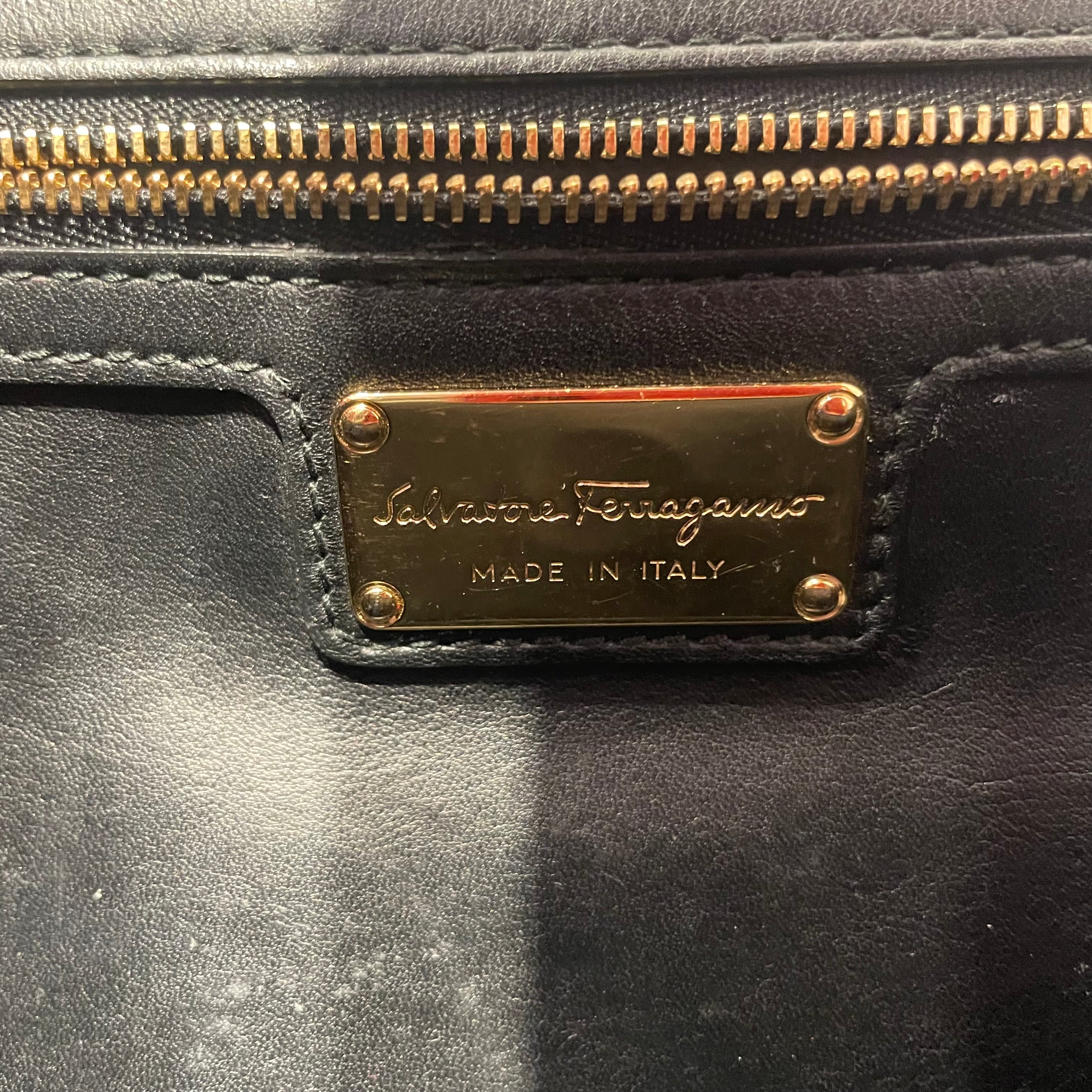 Salvatore Ferragamo/Hand Bag/Leather/BLK/vara bow view 5