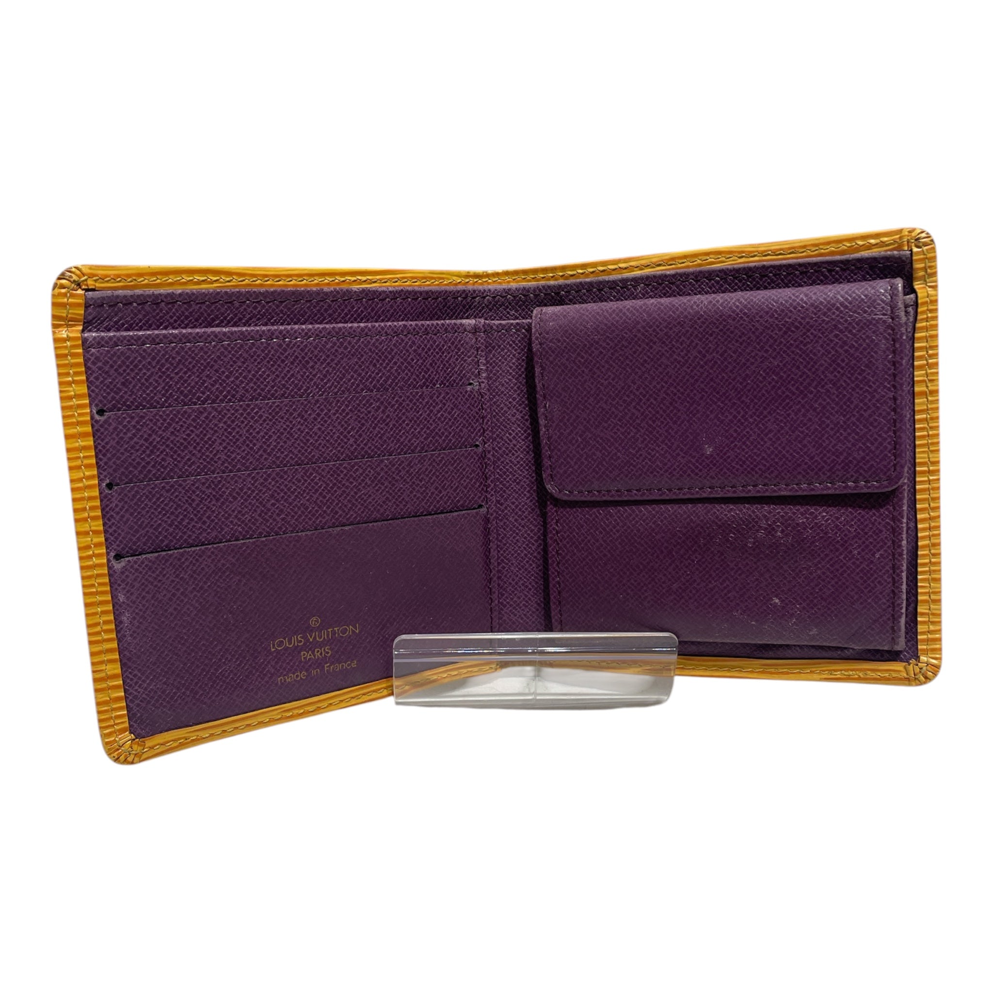 LOUIS VUITTON/Bifold Wallet/Leather/YEL/ view 3