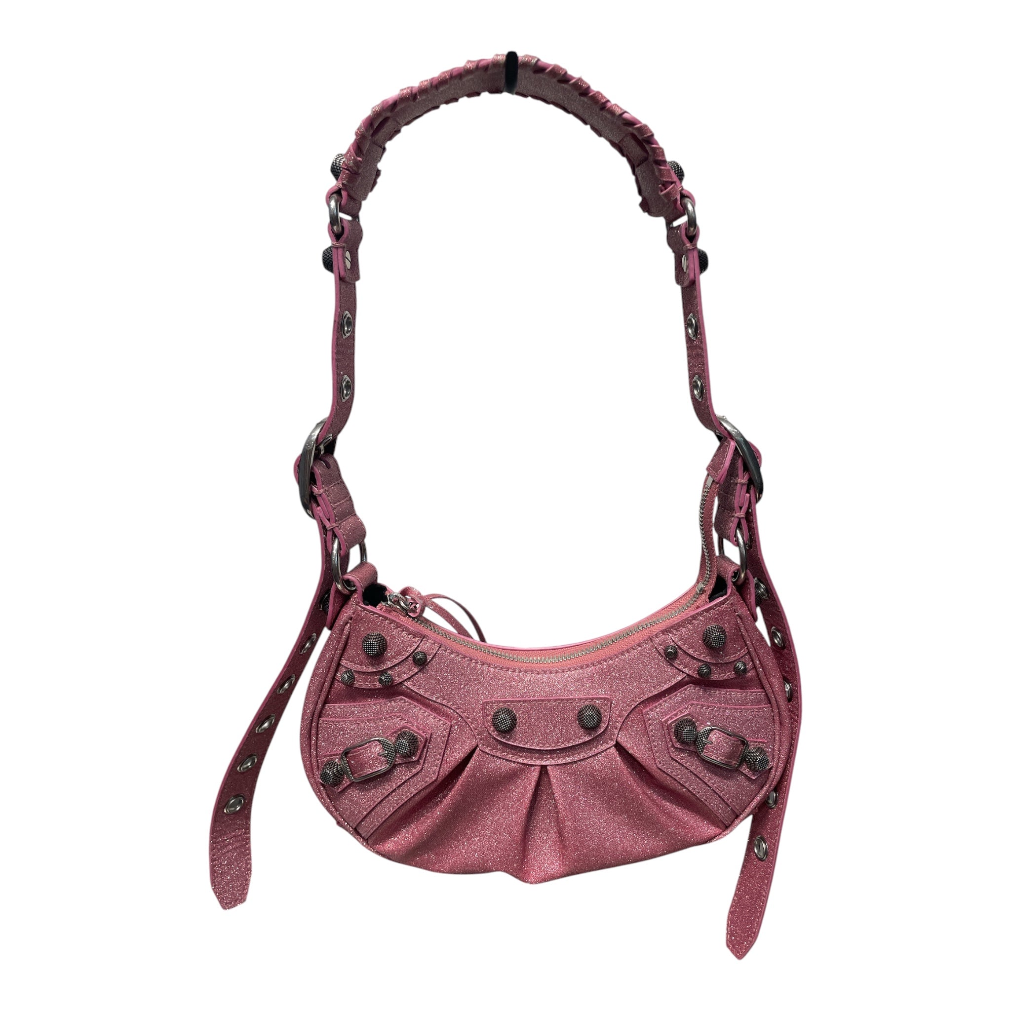 BALENCIAGA/Cross Body Bag/Glitter/PNK/LE CAGOLE view 1