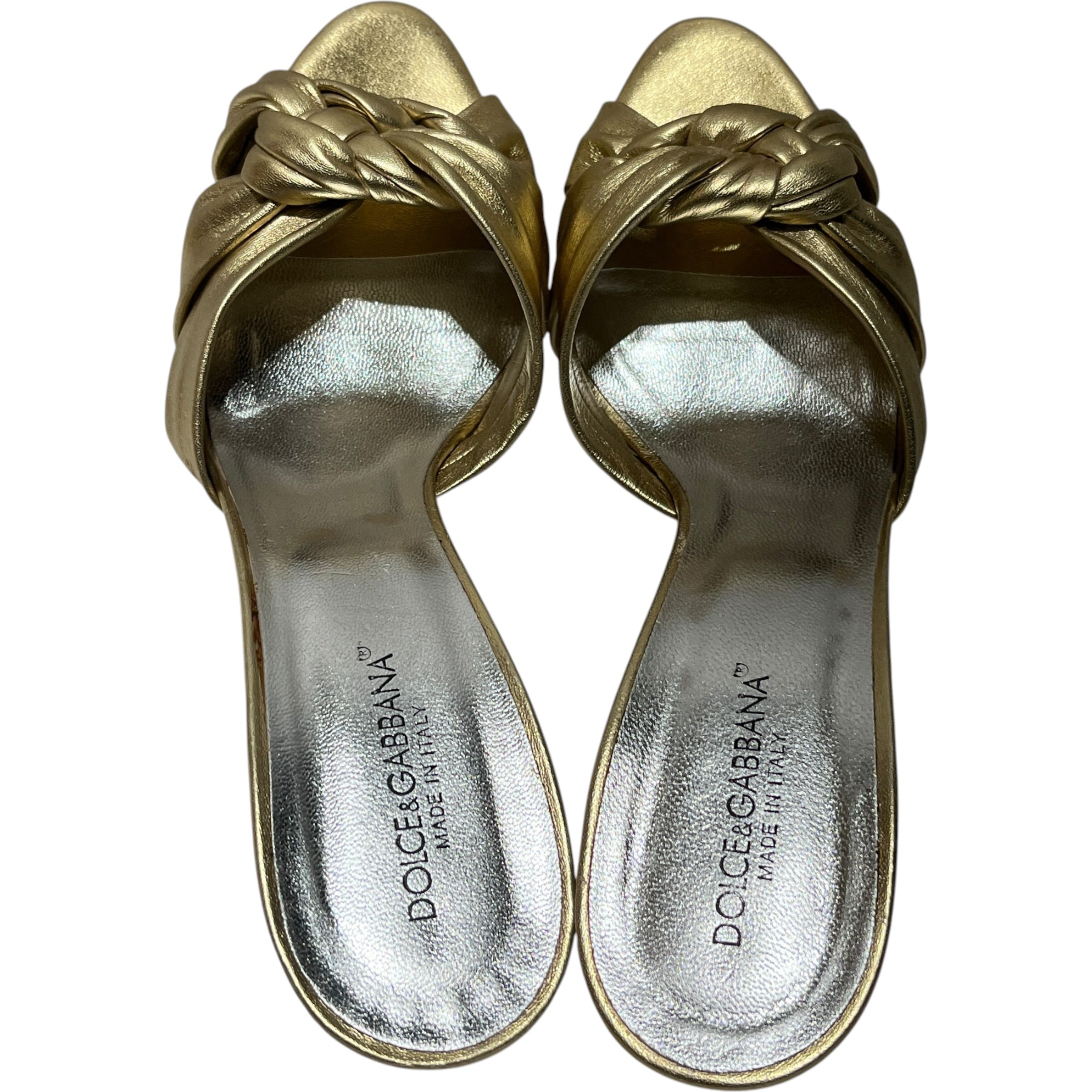 DOLCE&GABBANA/Heels/EU 39/GLD/KNOTTED TWISTS view 5