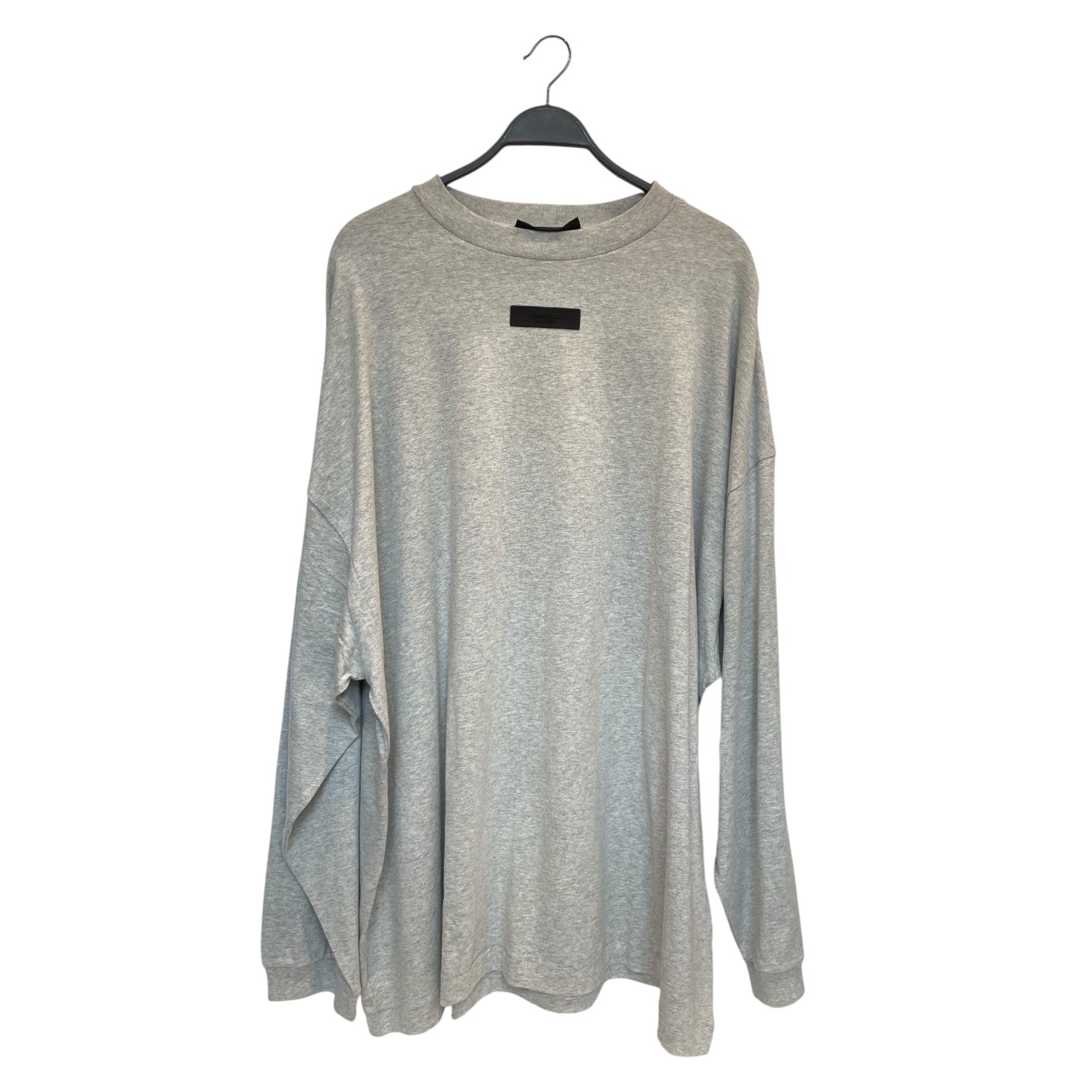 ESSENTIALS/LS T-Shirt/XL/Cotton/GRY/silcone logo view 1