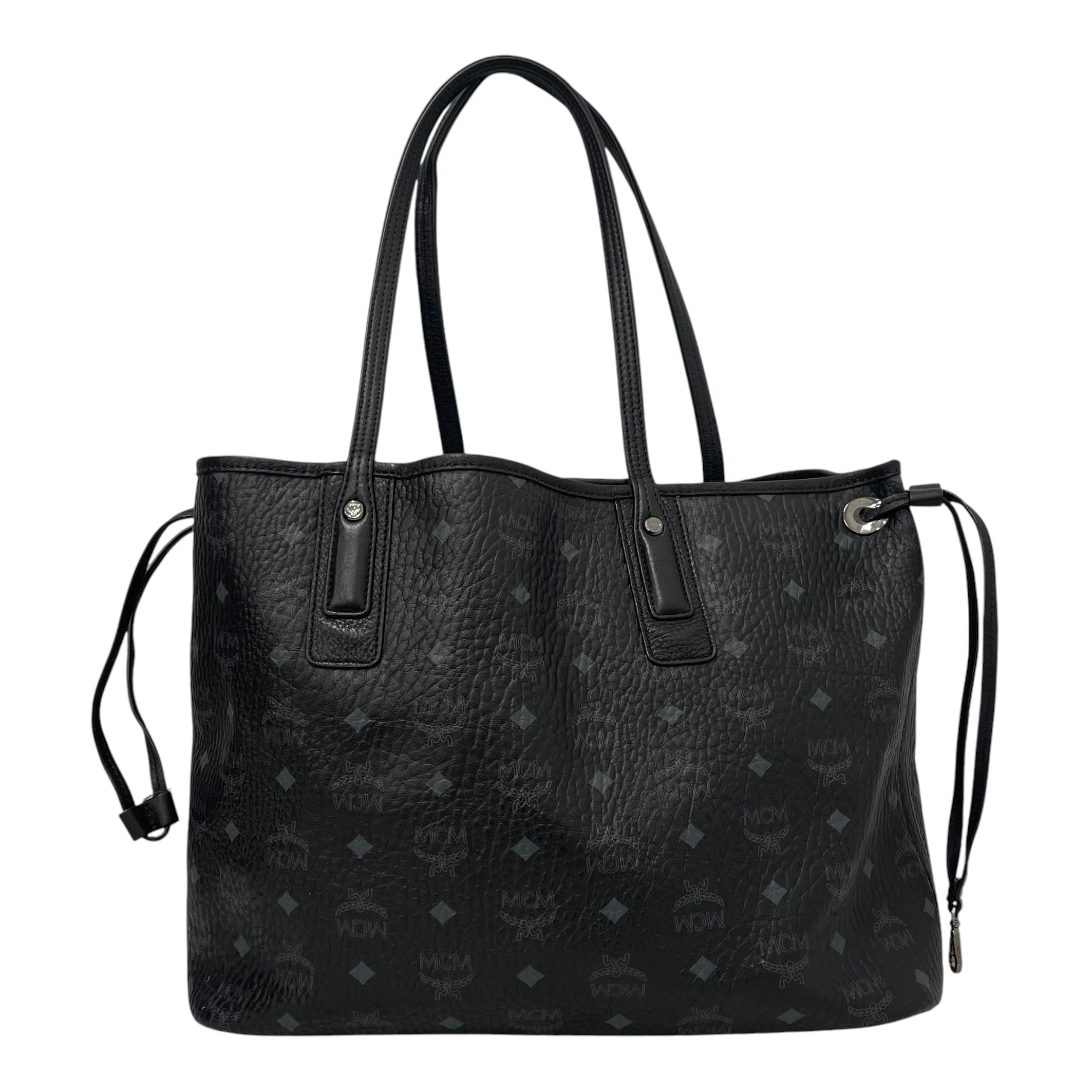 MCM/Hand Bag/All Over Print/Leather/BLK/ view 2