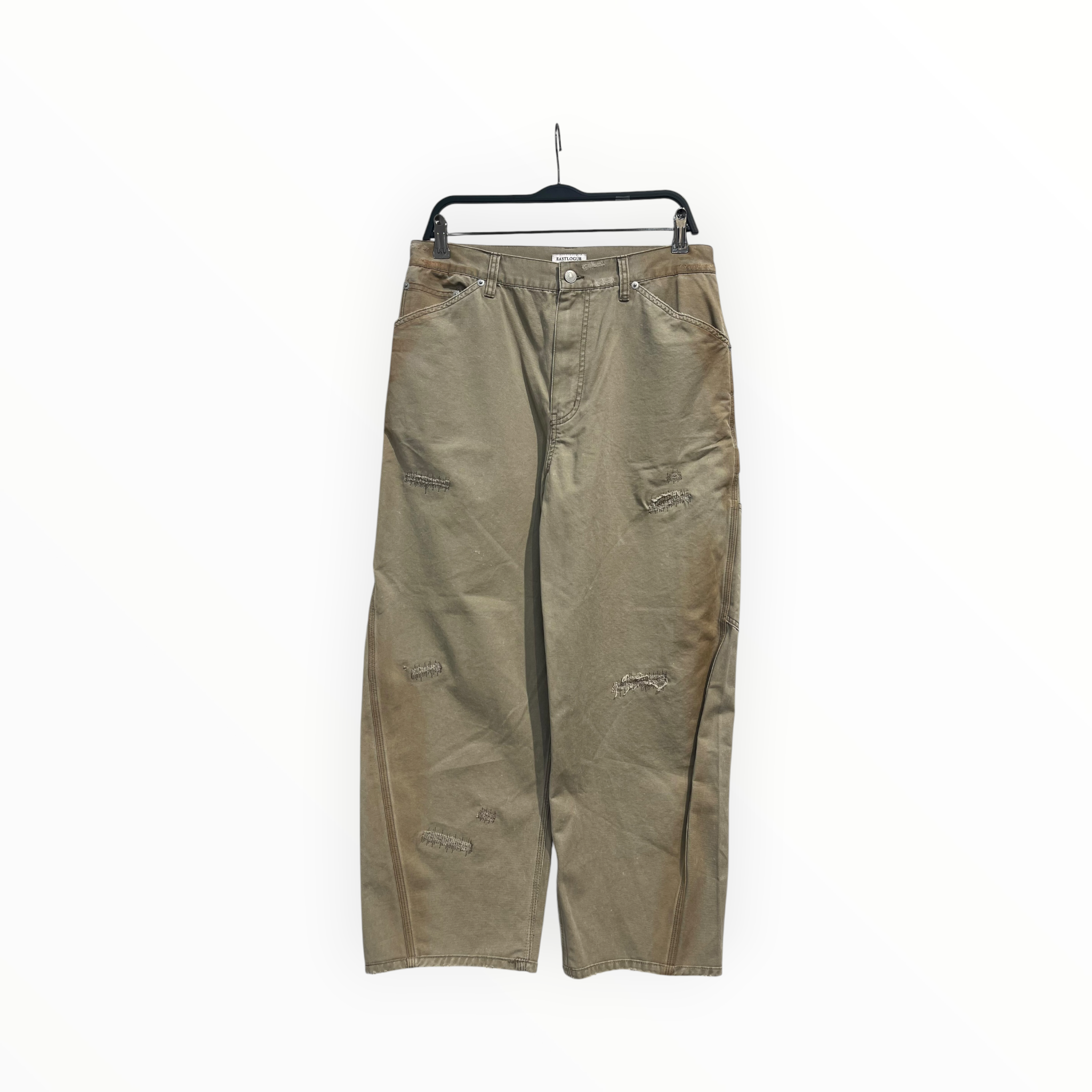 EASTLOGUE/Pants/M/Cotton/BEG/oil stained distressing view 1