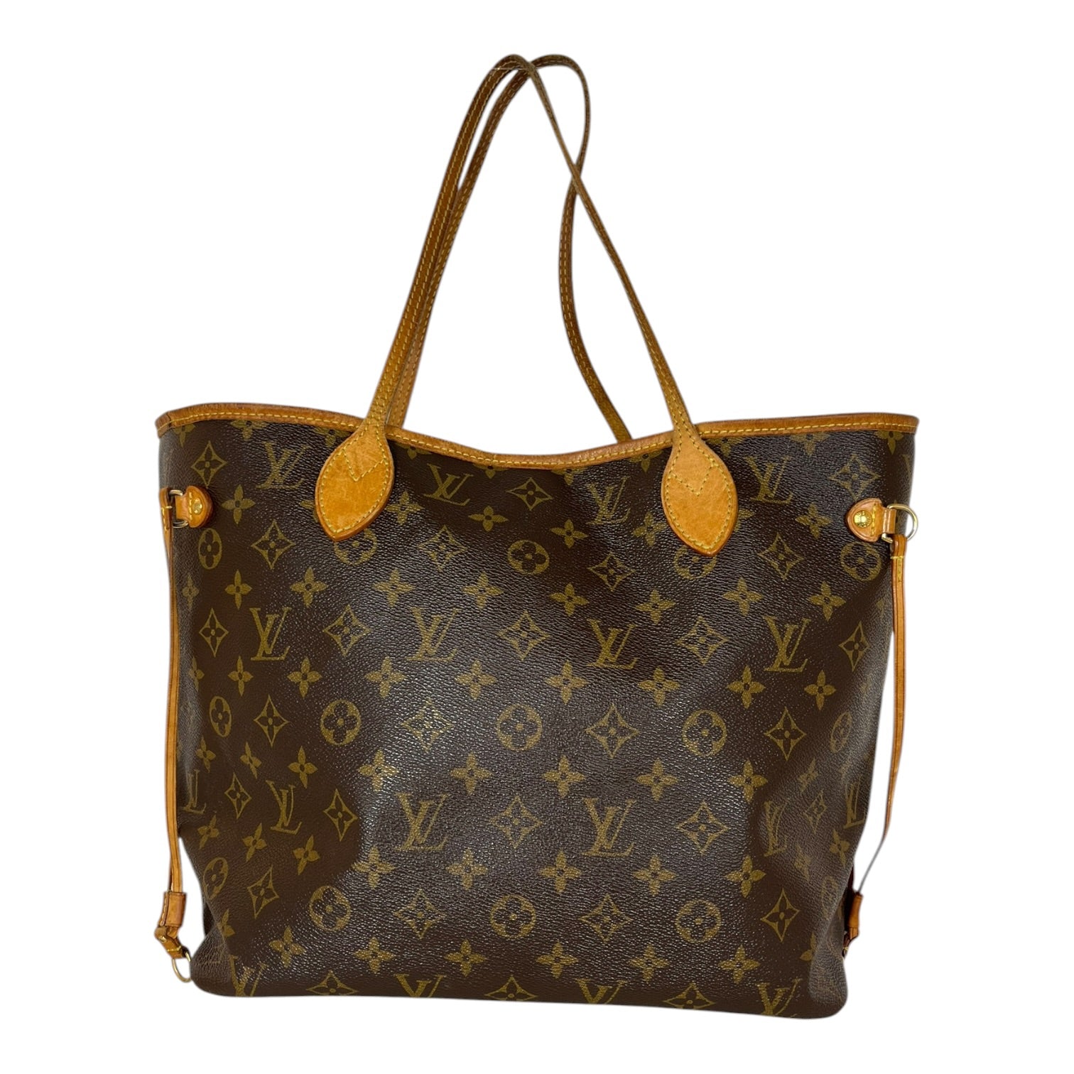 LOUIS VUITTON/Tote Bag/Monogram/Leather/BRW/NEVERFULL view 1