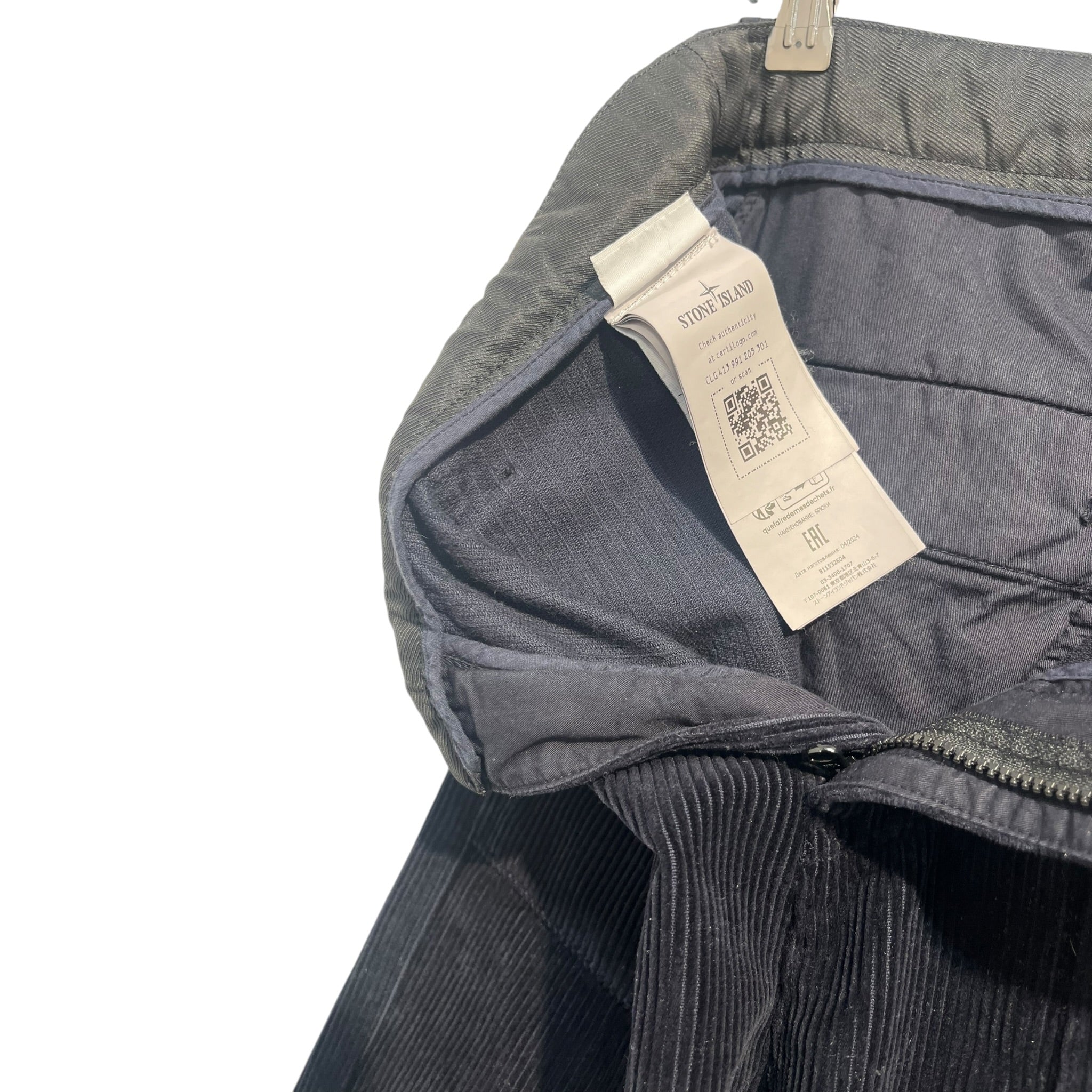 STONE ISLAND/Pants/M/Corduroy/NVY/CORDUROY PLAIN view 6