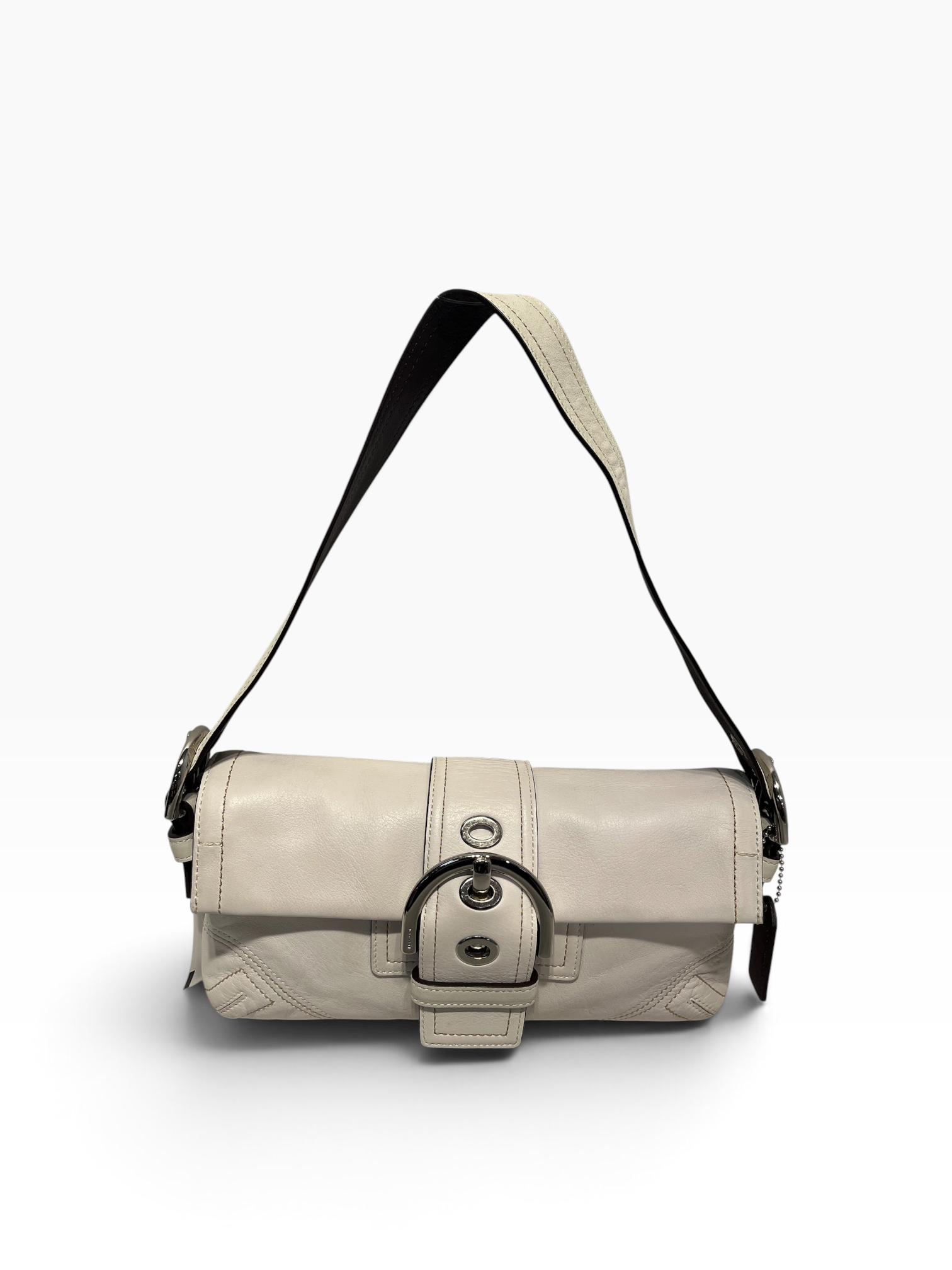 COACH/Bag/Leather/WHT/Soho small flap view 1
