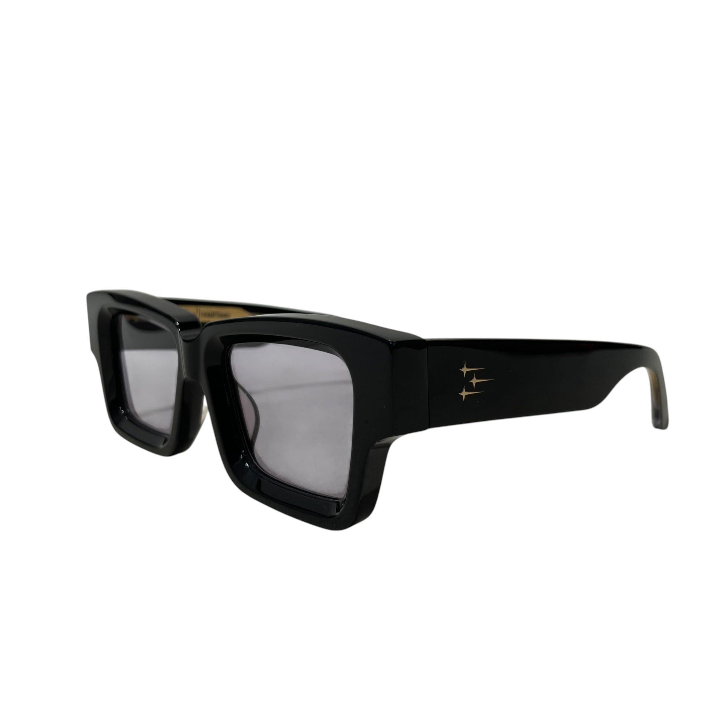 JAMES ORO/Sunglasses/Plastic/BLK/M's/BLK/GLD view 2