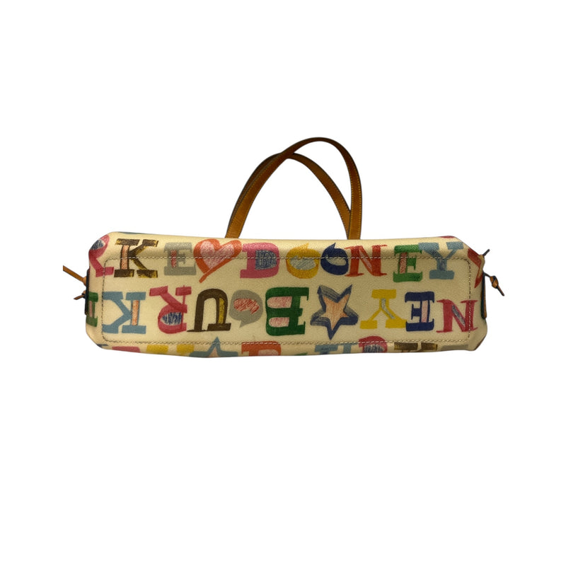 Dooney & Bourke/Hand Bag/OS/All Over Print/Leather/CRM/Marker Skecth All Over Logo