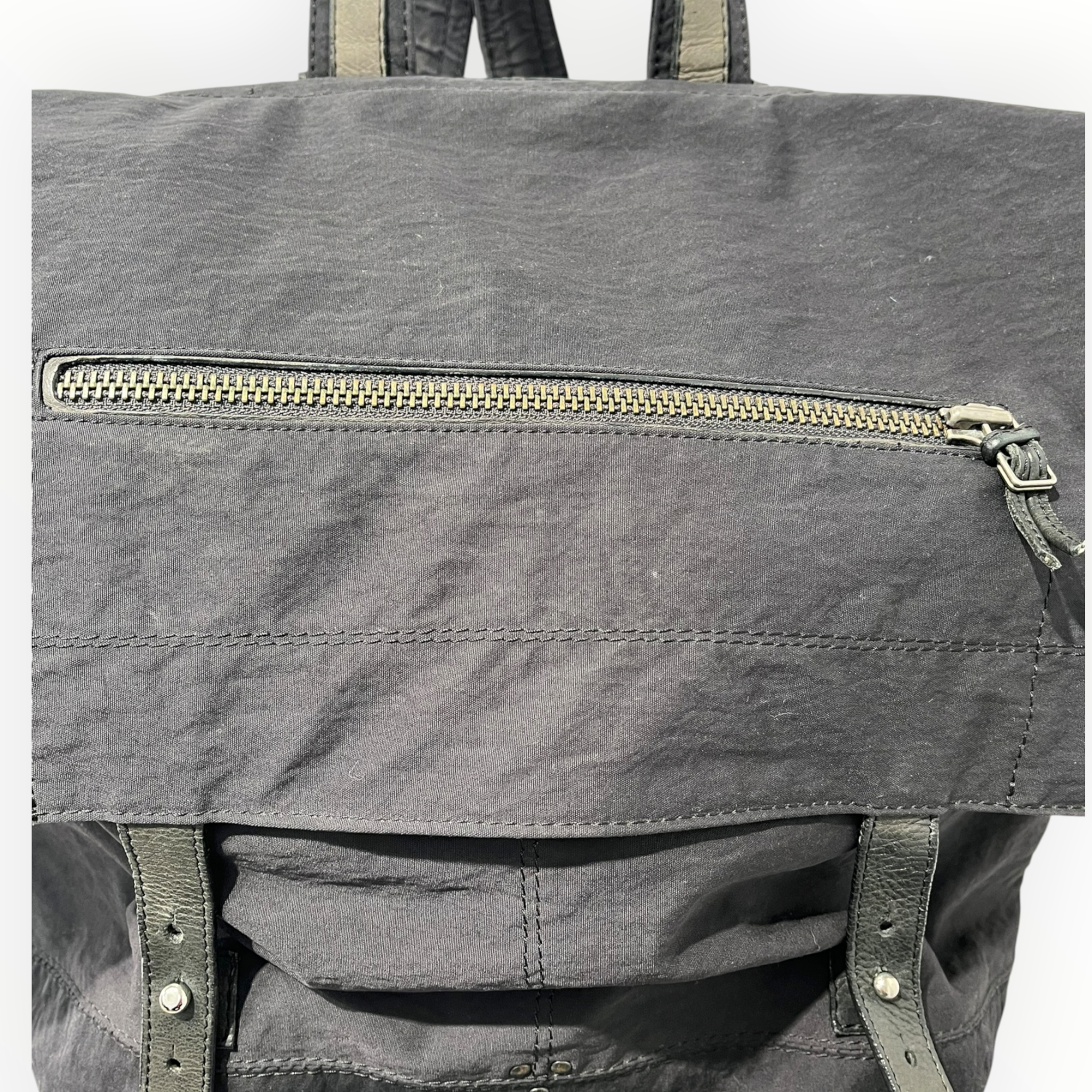 Jerome Dreyfuss/Backpack/Nylon/BLK/BOTTOM ZIP FLAP CLOSURE PIERRE view 3