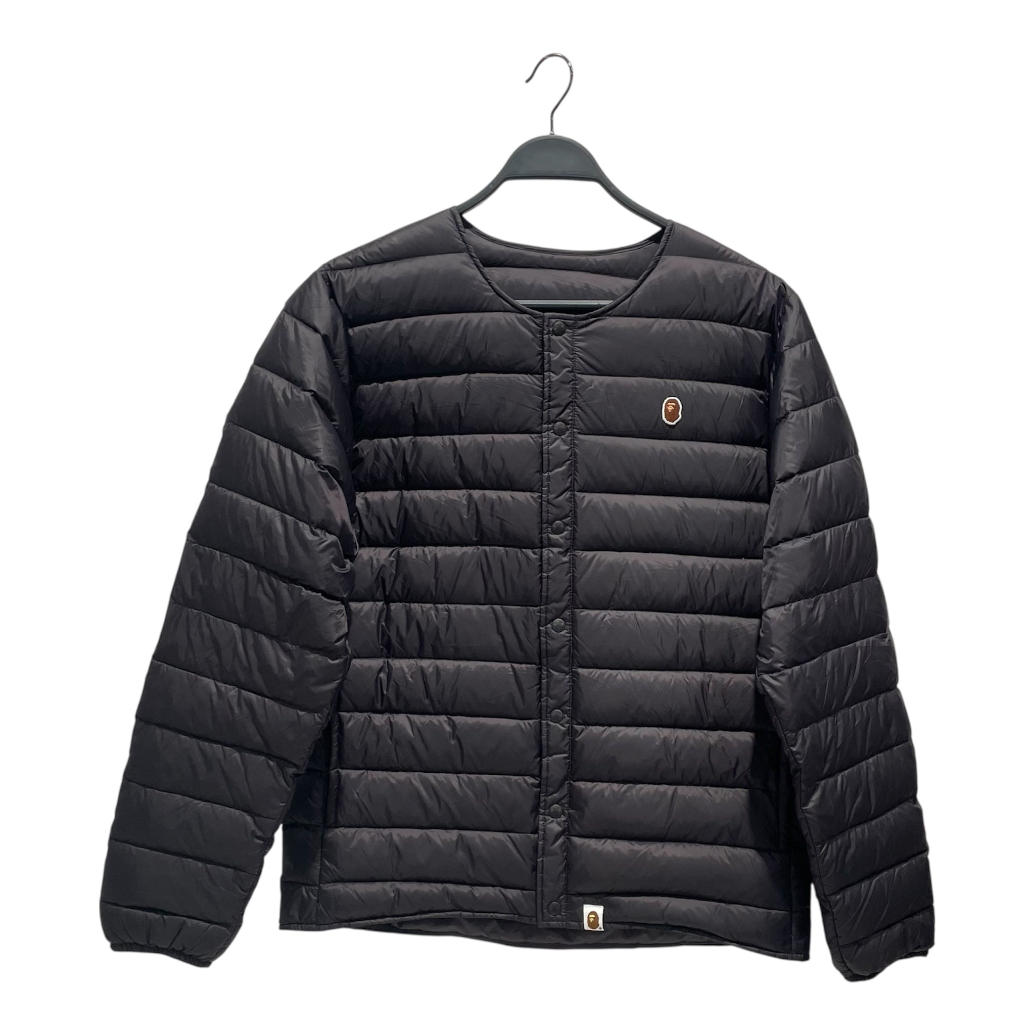 A BATHING APE/Puffer Jkt/L/Nylon/BLK/Happy New Year Lightweight view 1