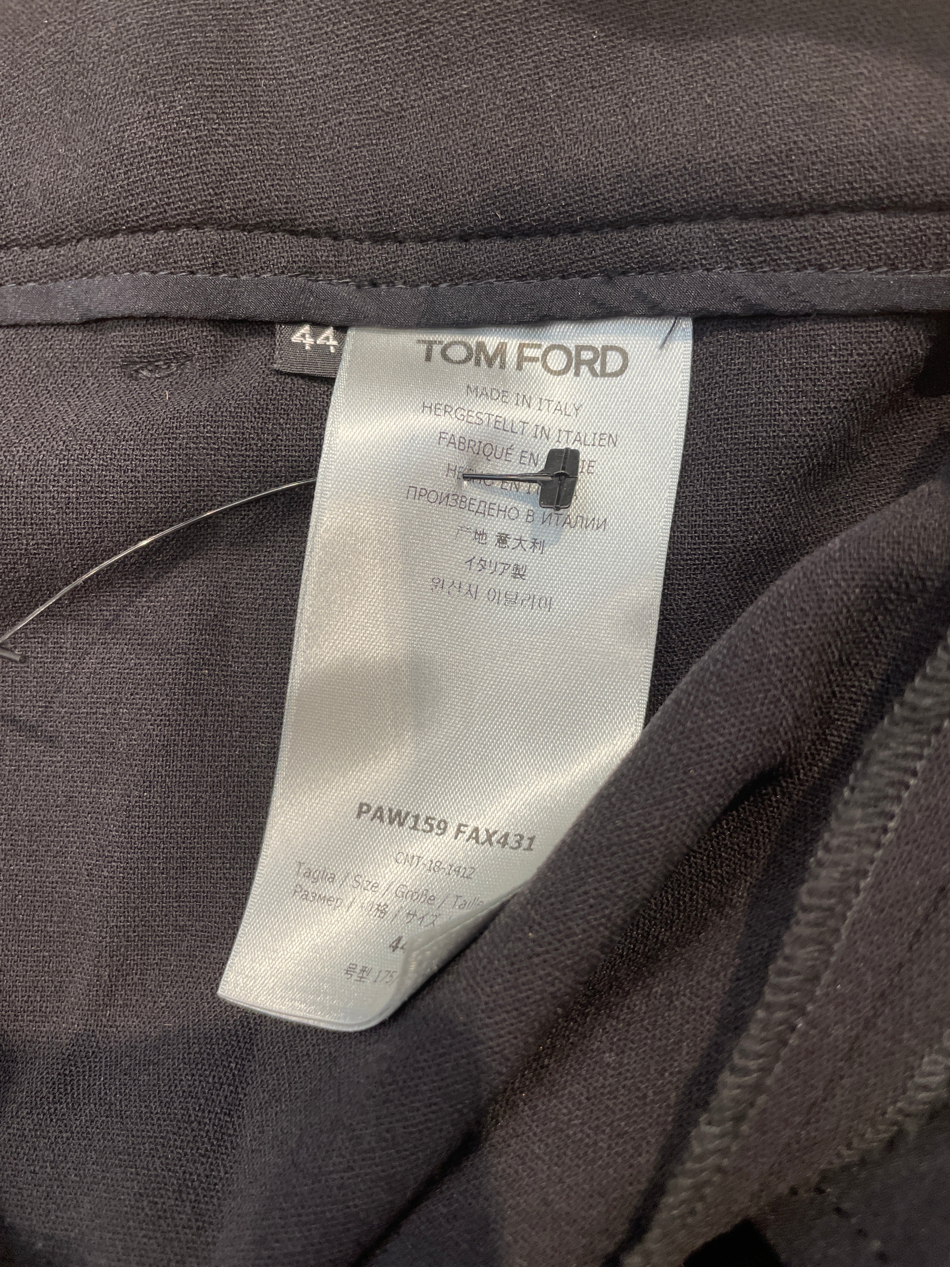 TOM FORD/Slacks/44/Wool/BLK/FRONT WELT POCKETS NO BACK view 5