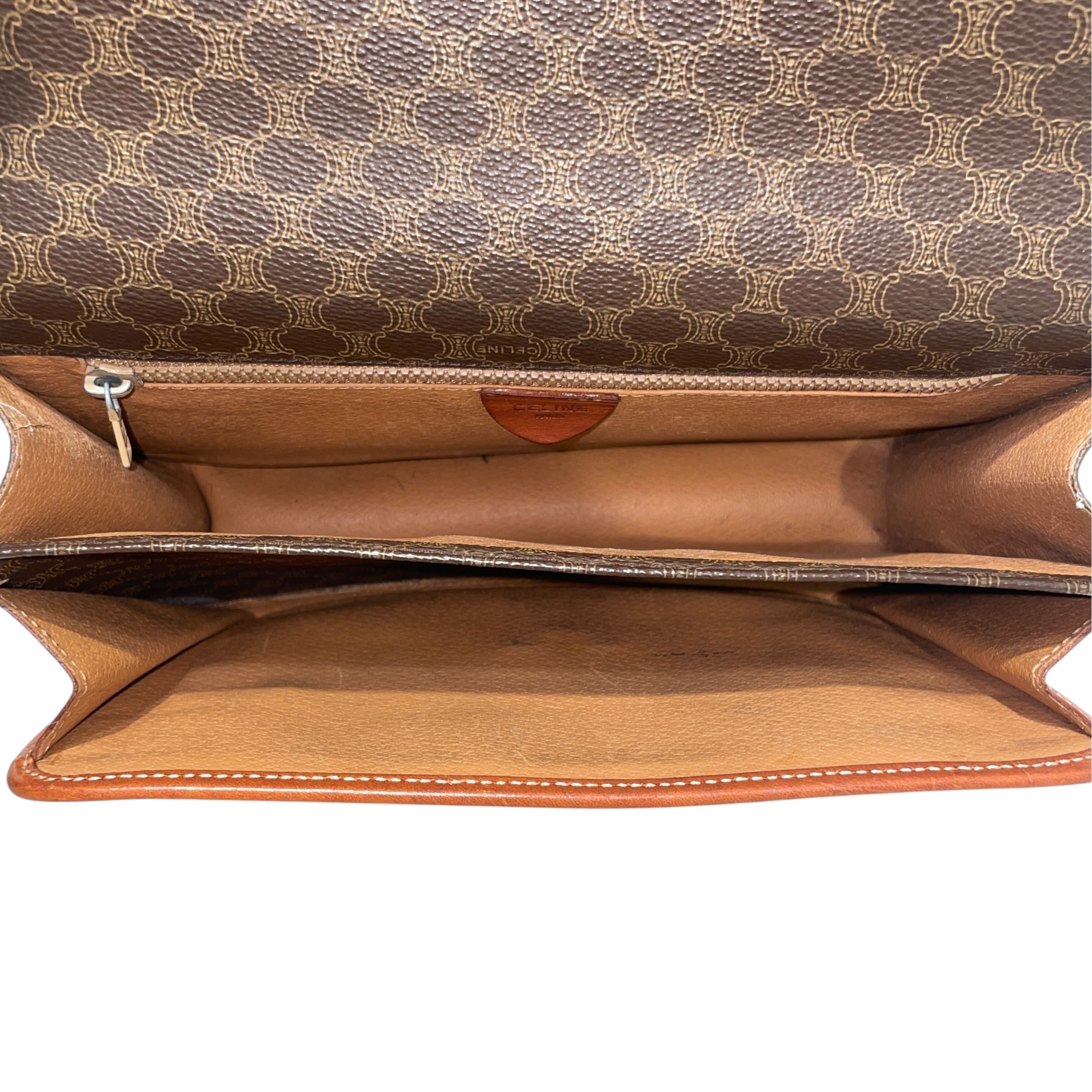 CELINE/Clutch Bag/Monogram/Leather/BRW/Macadam Vintage view 4
