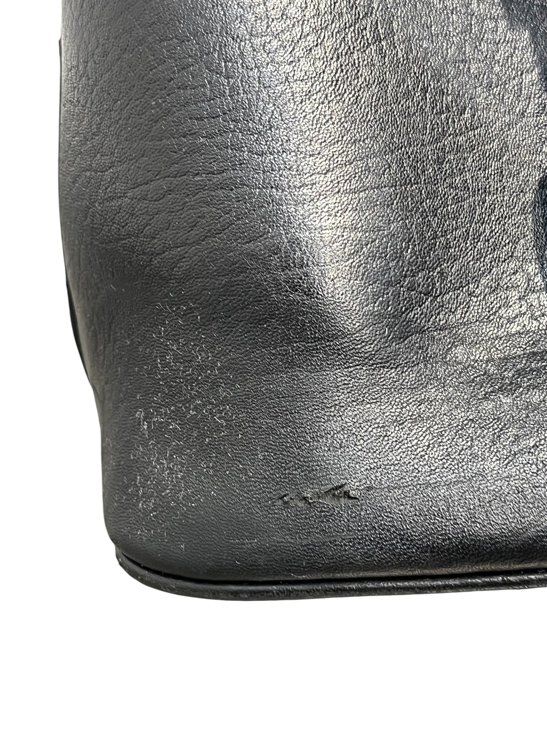 Maison Margiela/Boston Bag/Leather/BLK/5AC SOFT MEDIUM- view 8