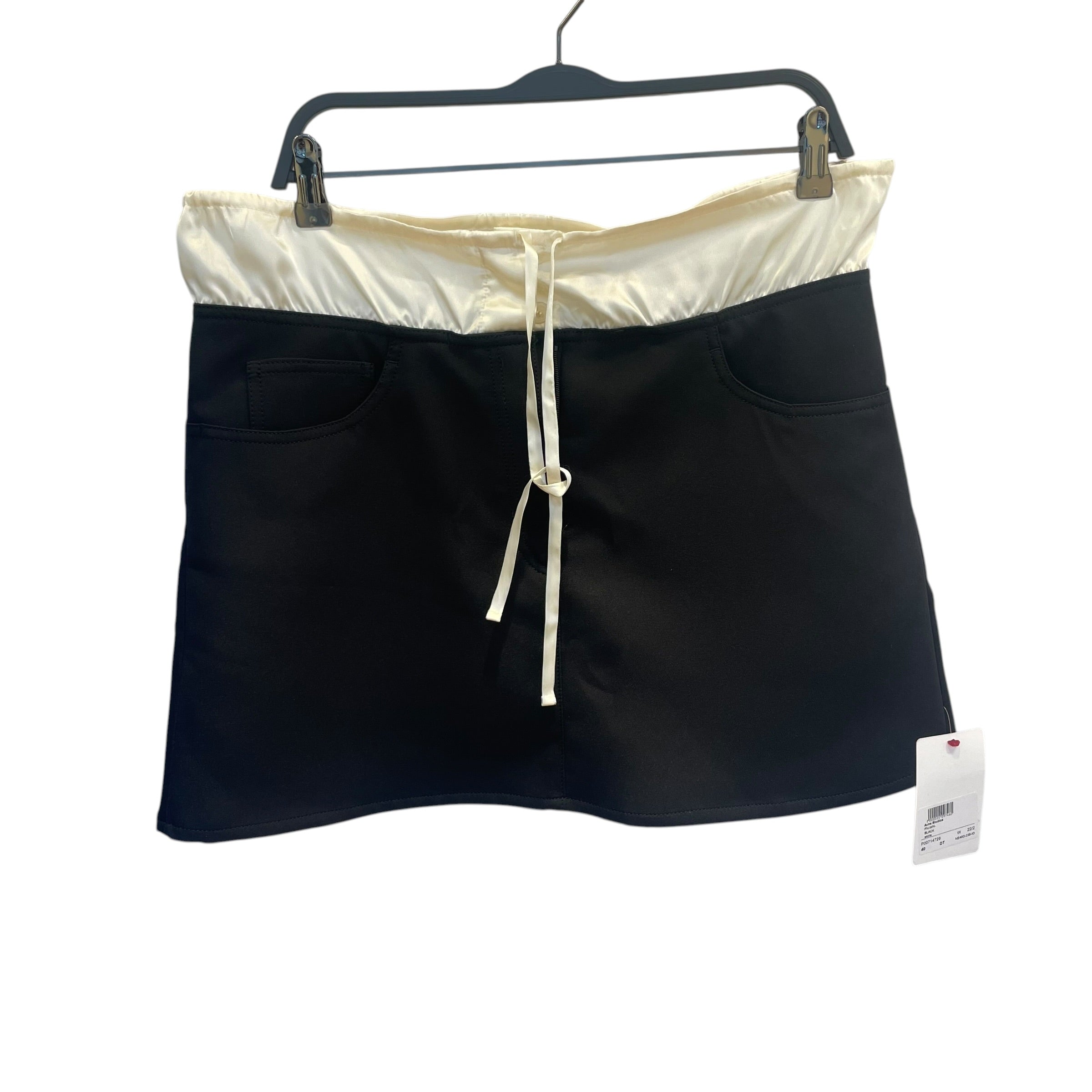 Acne Studios/Skirt/40/Polyester/BLK/double waisted view 1