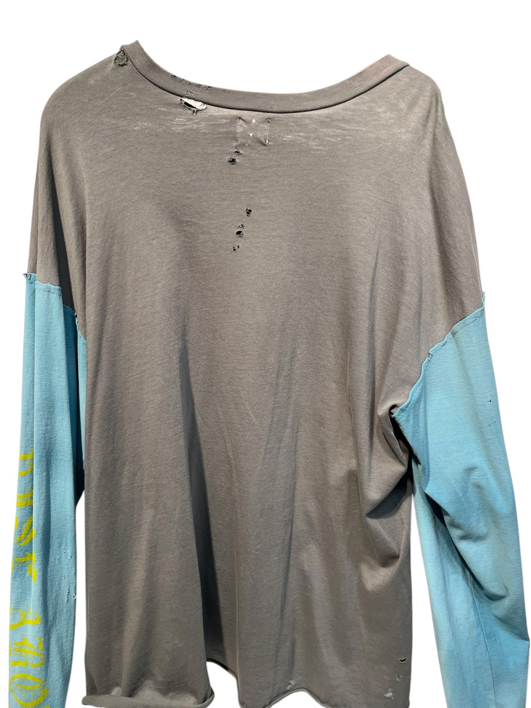 alchemist/VISION STREET WEAR/LS T-Shirt/XXL/Cotton/GRY/BLUE SLEEVES view 2