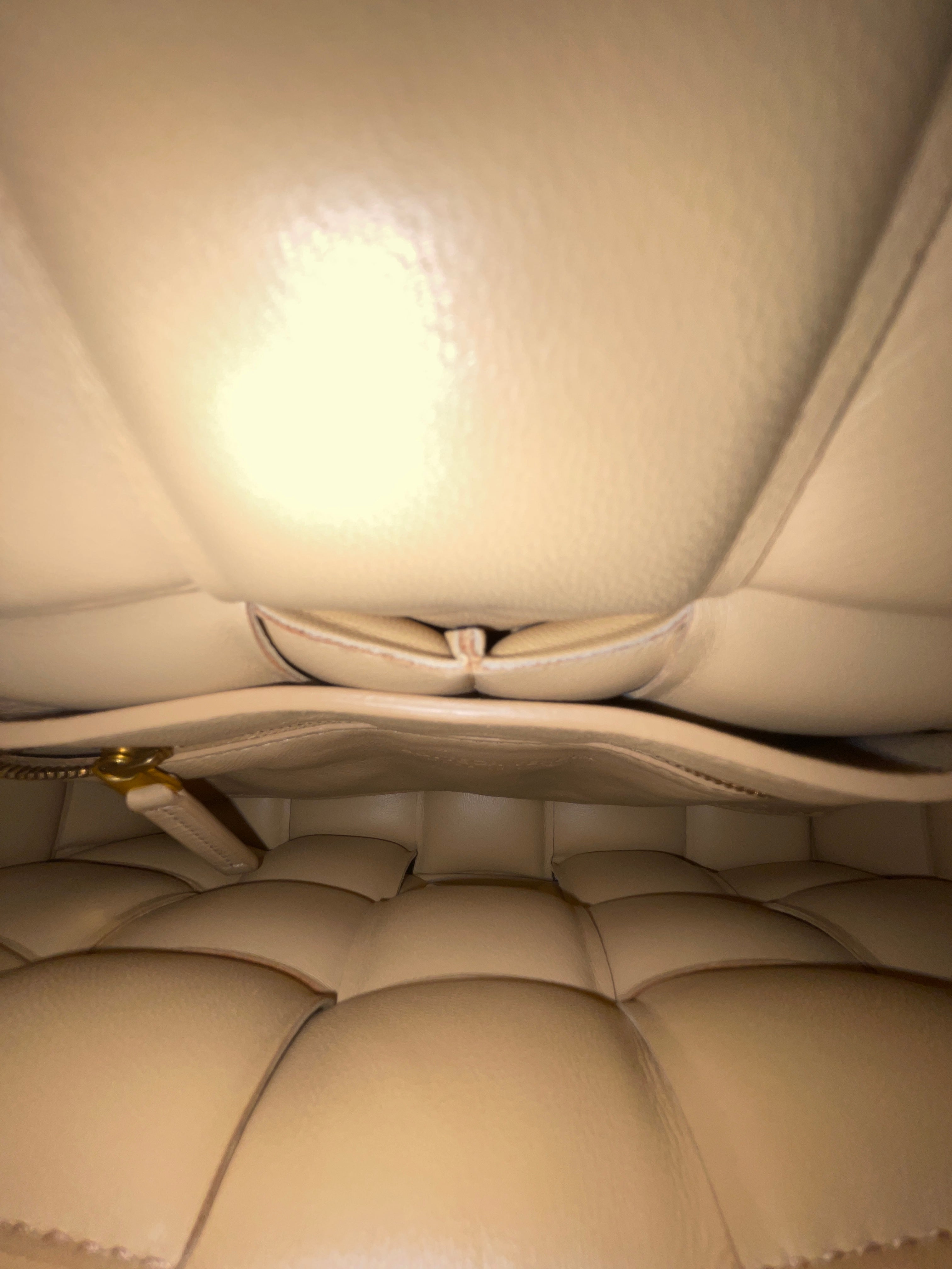 BOTTEGA VENETA/Hand Bag/Leather/BEG/bottega padded cassete view 5