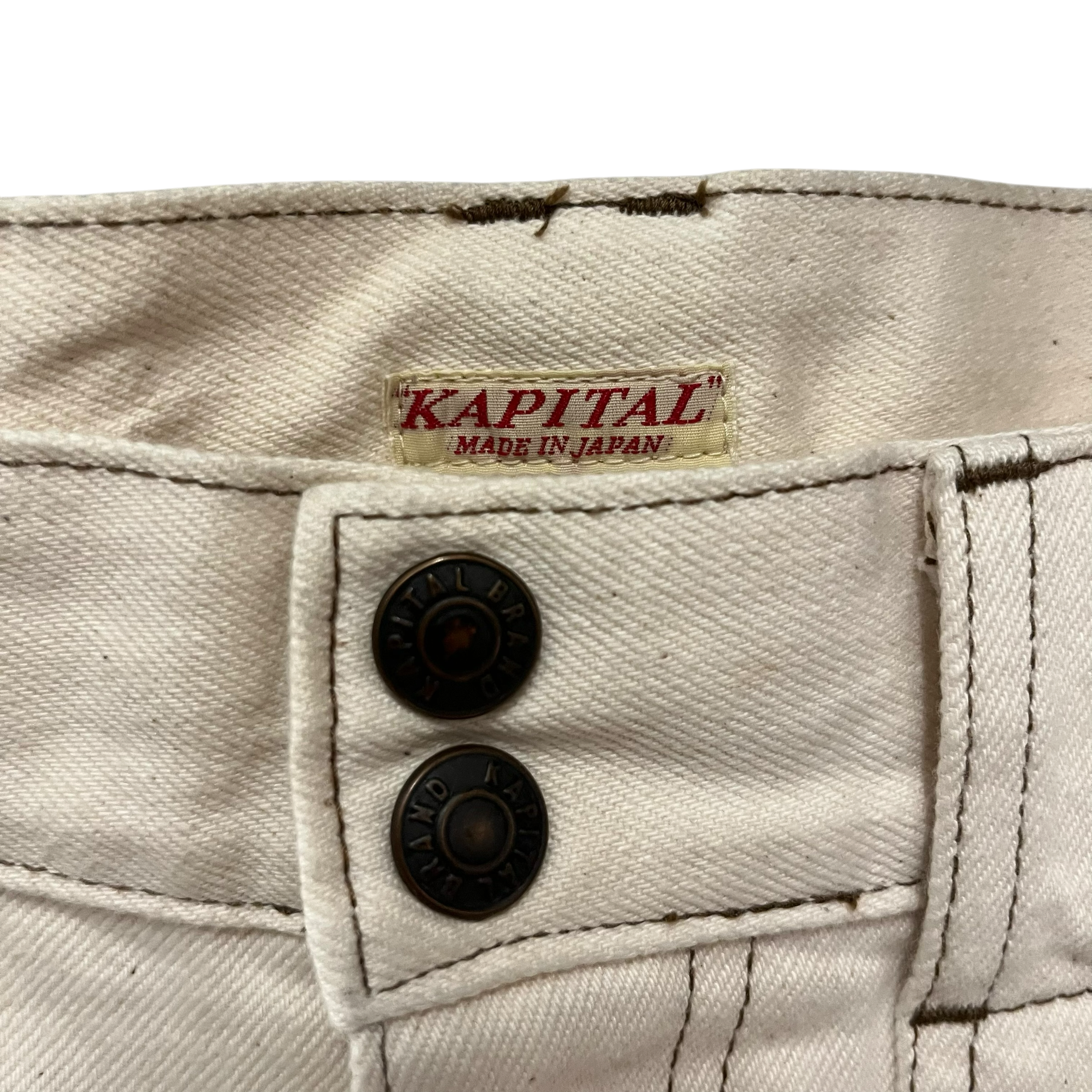 KAPITAL/Bootcut Pants/34/Cotton/CRM/ view 3