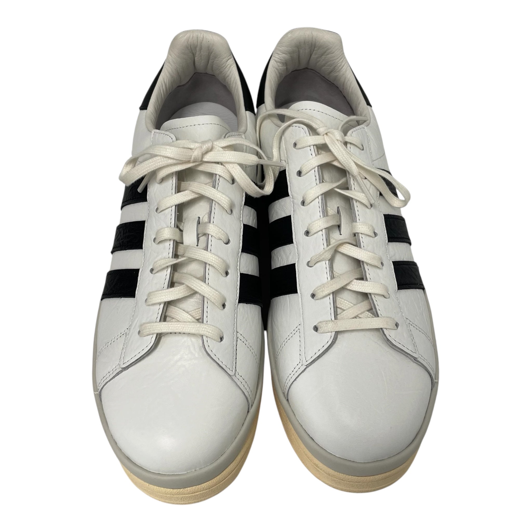 adidas/Y-3/Low-Sneakers/US 12/Leather/WHT/Platform view 4