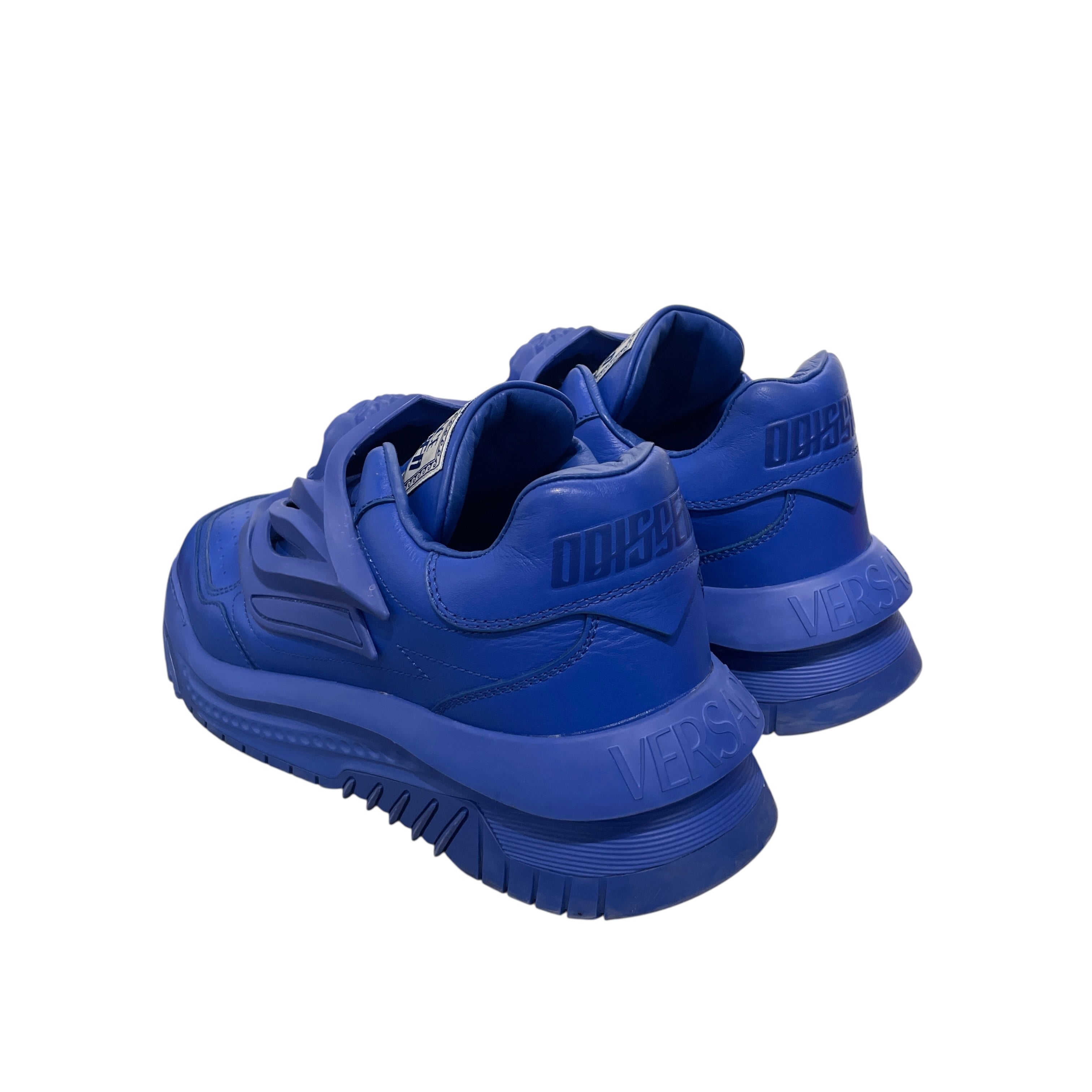 VERSACE/Low-Sneakers/EU 44/Leather/BLU/ view 2