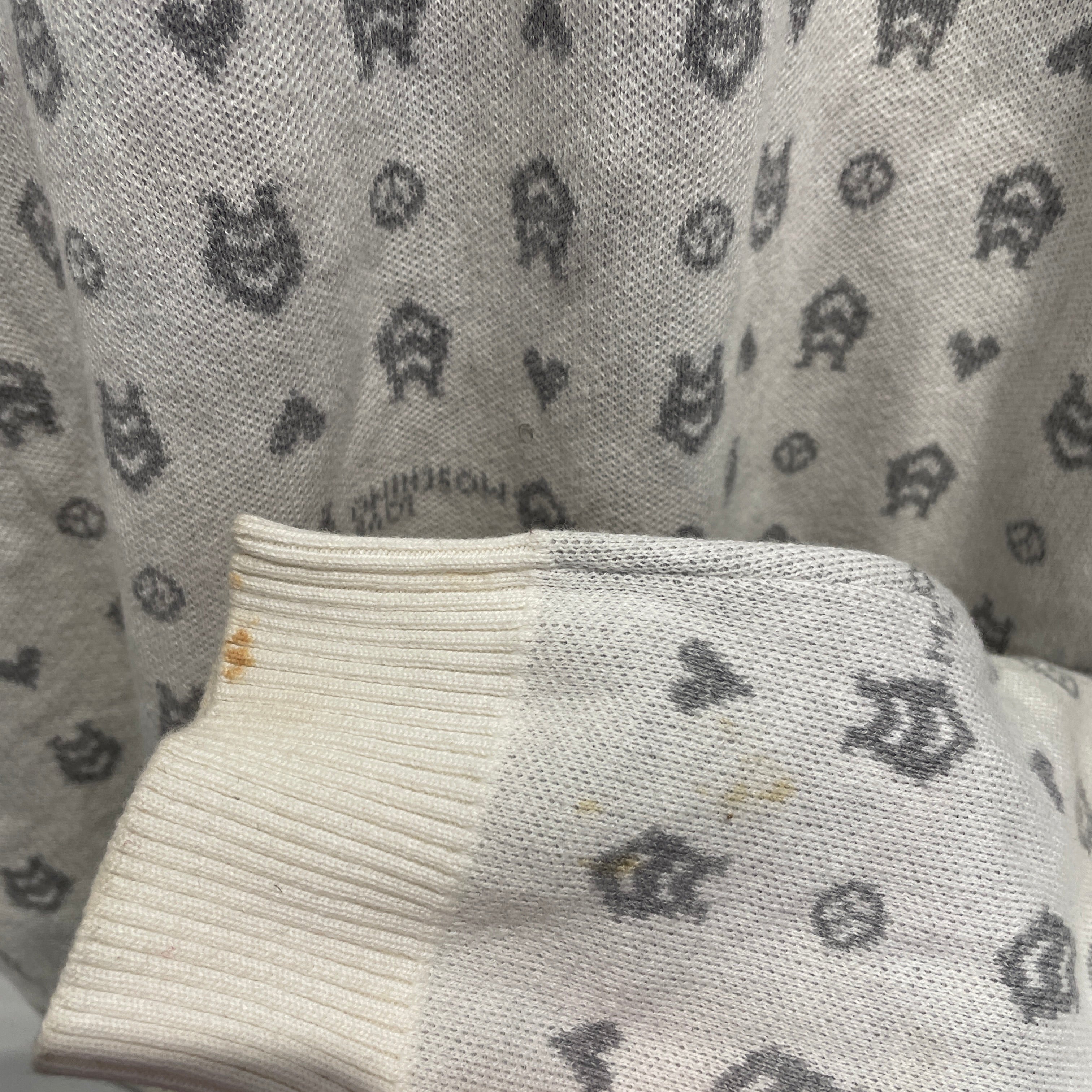 LOVE MOSCHINO/Sweater/M/Monogram/Cotton/WHT/ view 5
