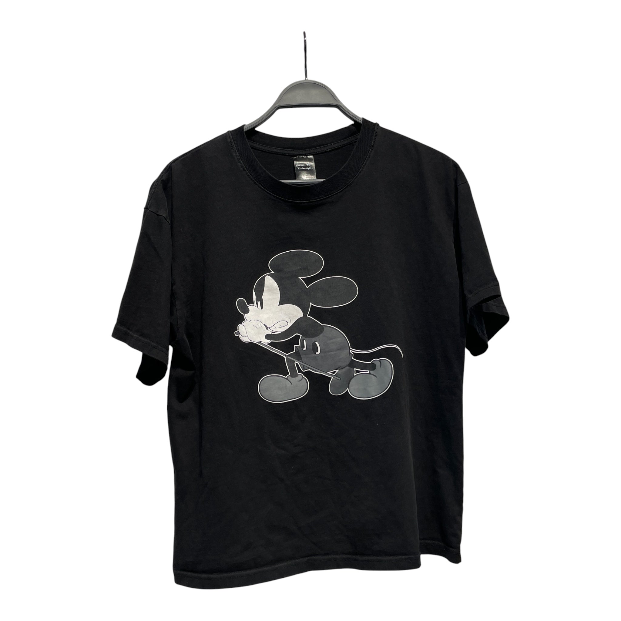 NUMBER (N)INE/T-Shirt/2/Cotton/BLK/Graphic/mickey mouse microphone view 1