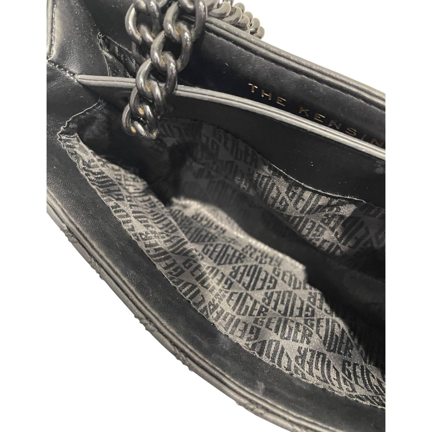 Kurt Geiger/Cross Body Bag/Leather/BLK/Kensington Drench Crossbody view 4