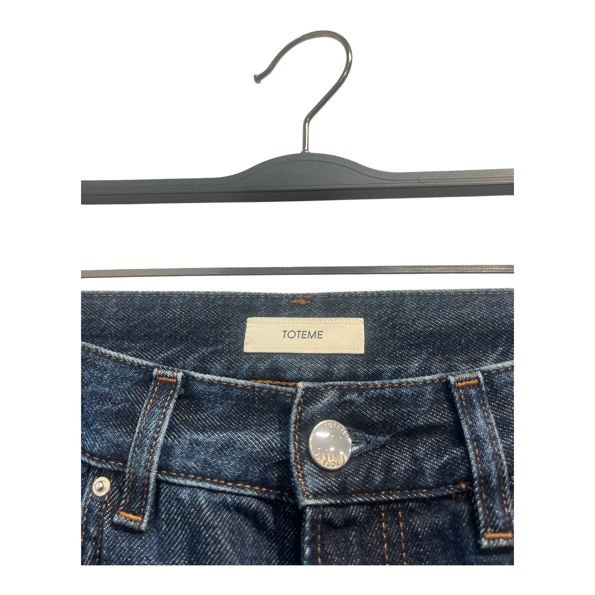 TOTEME/Straight Pants/25/Cotton/BLU/DARK BLUE STRAIGHT PANTS view 3
