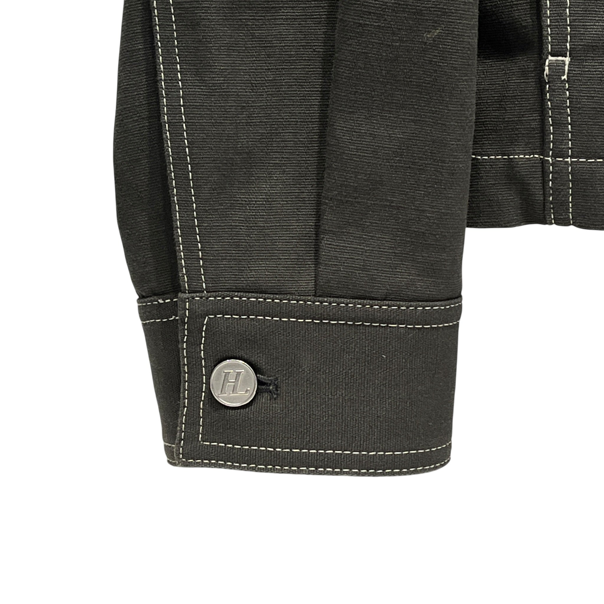 Helmut Lang/Blouson/S/Cotton/GRY/WHT STITCHING/COLLAR/ZIPPER view 5