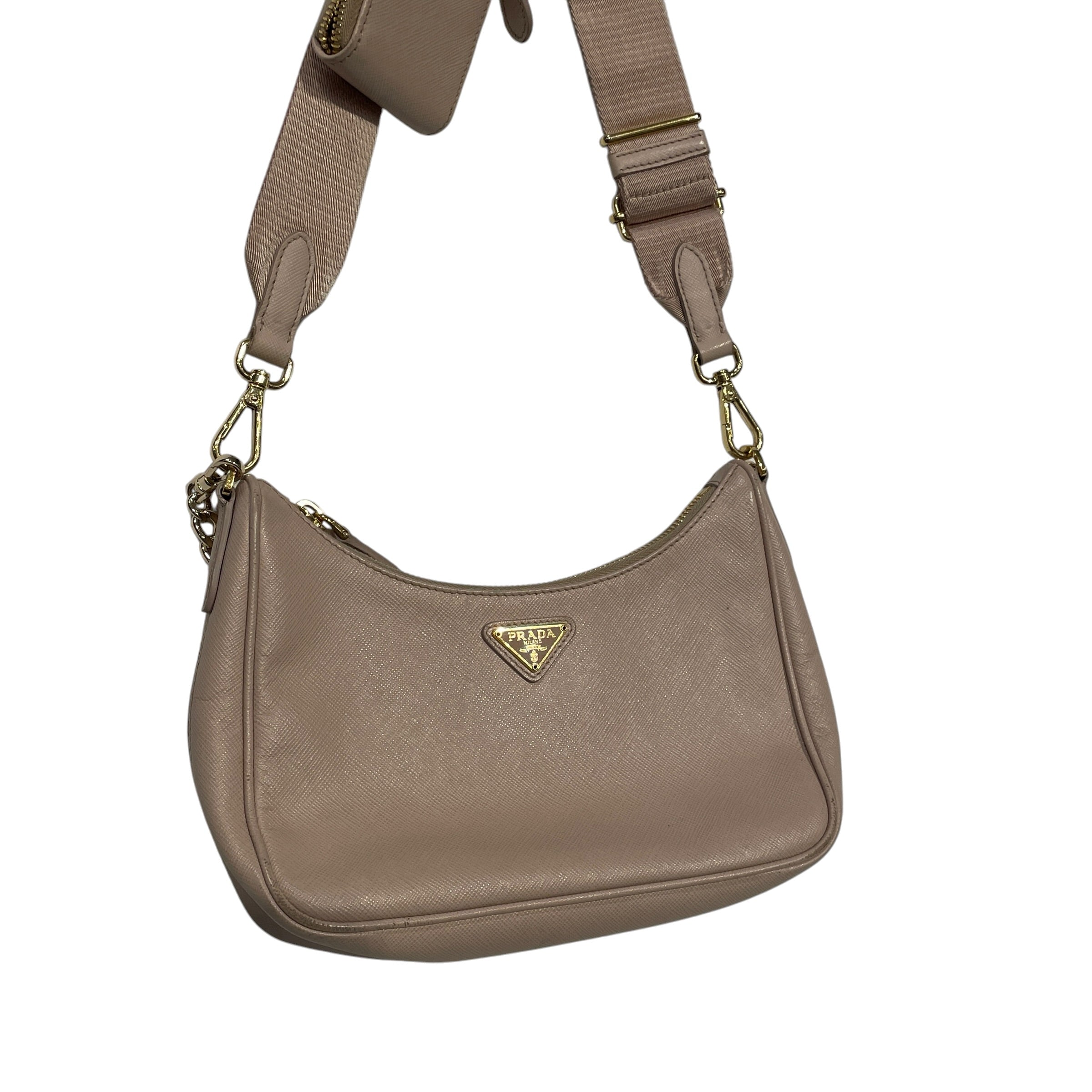 PRADA/Clutch Bag/Leather/PNK/SAFFIANO LEATHER RE- EDITION view 5