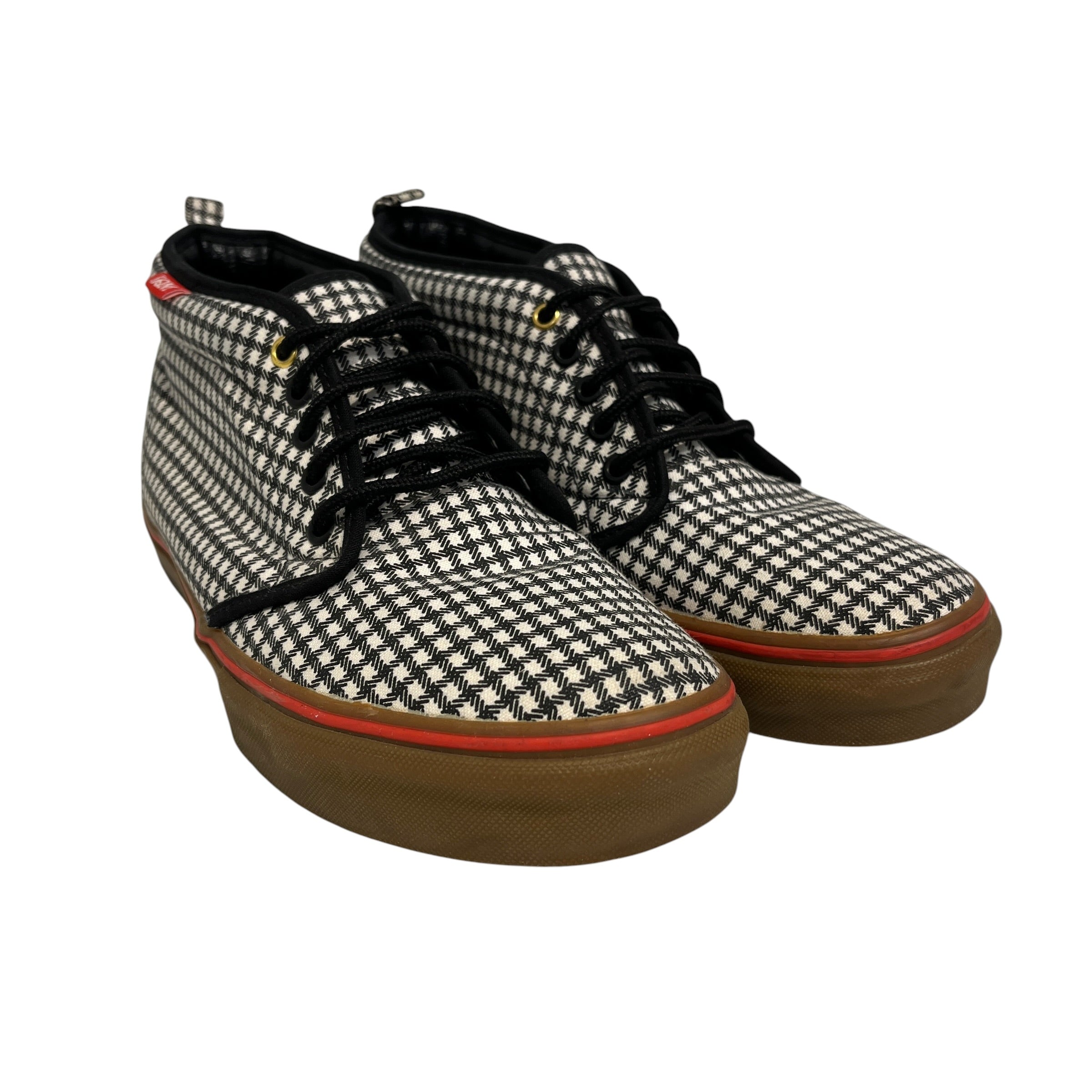 VANS/Low-Sneakers/US 11/Plaid/Cotton/WHT/DQM NY Collab view 1