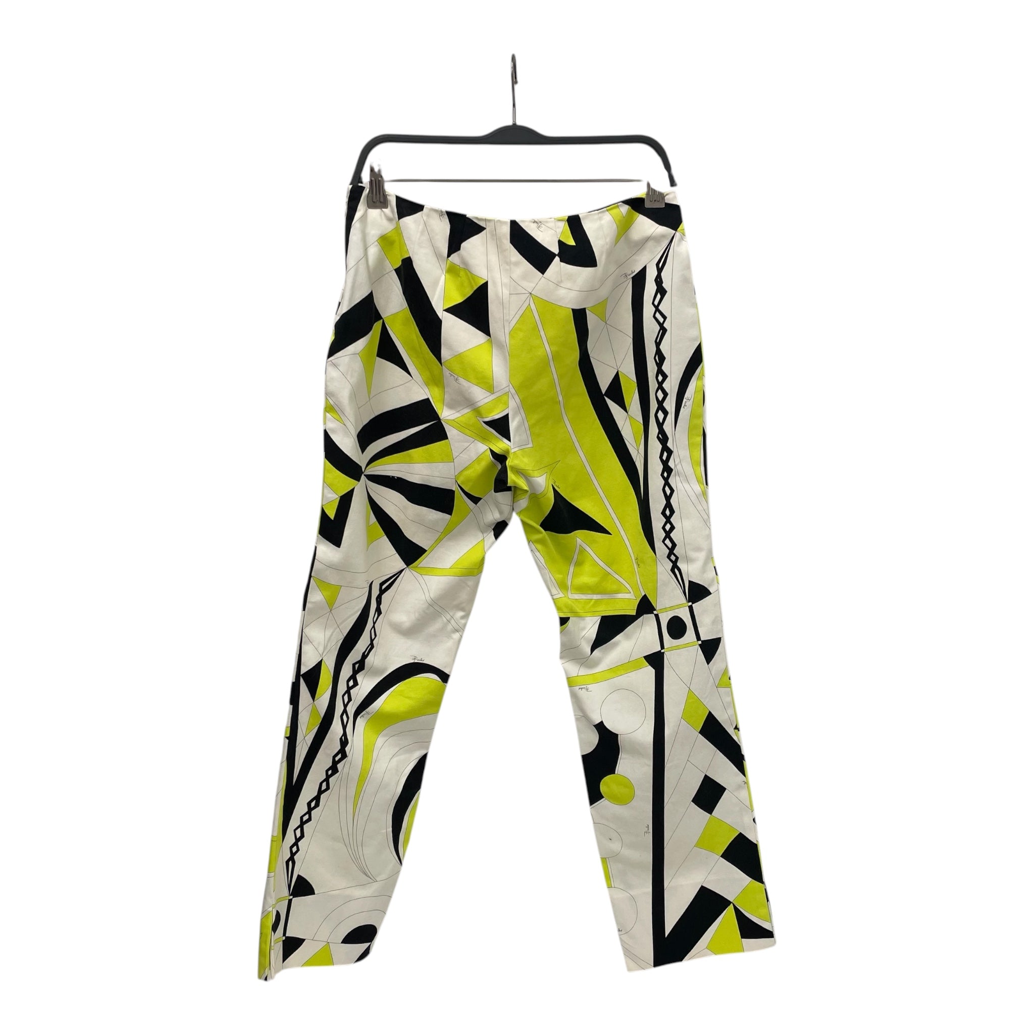 EMILIO PUCCI/Bottoms/0/All Over Print/Cotton/MLT/GRN,BLK,WHT view 2