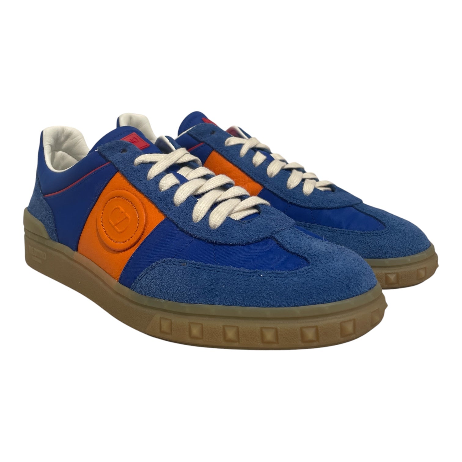 VALENTINO GARAVANI/Low-Sneakers/EU 42/Leather/BLU/Upvillage Blue/Orange view 1