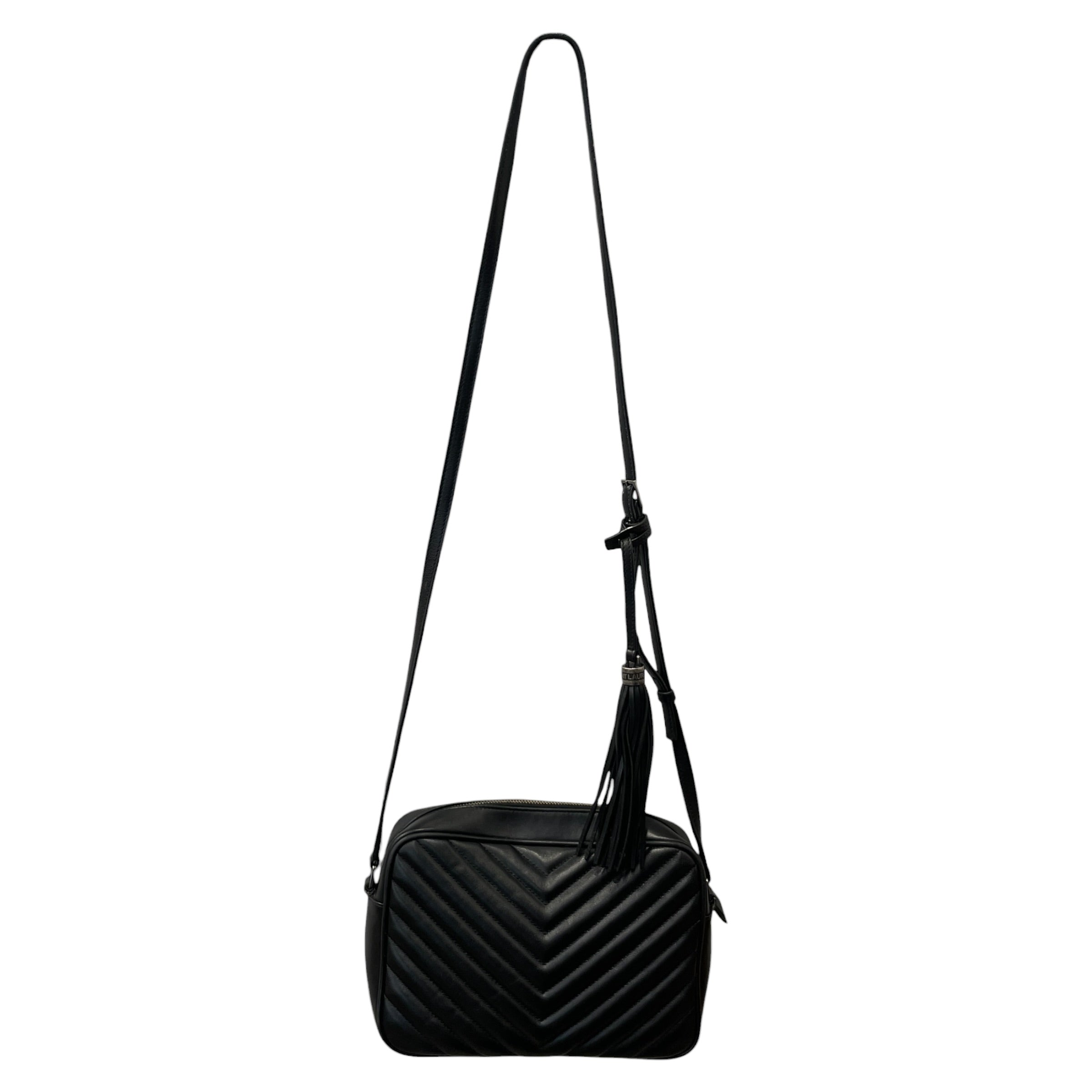 YVES SAINT LAURENT/Cross Body Bag/Leather/BLK/YSL CROSSBODY BAG view 2
