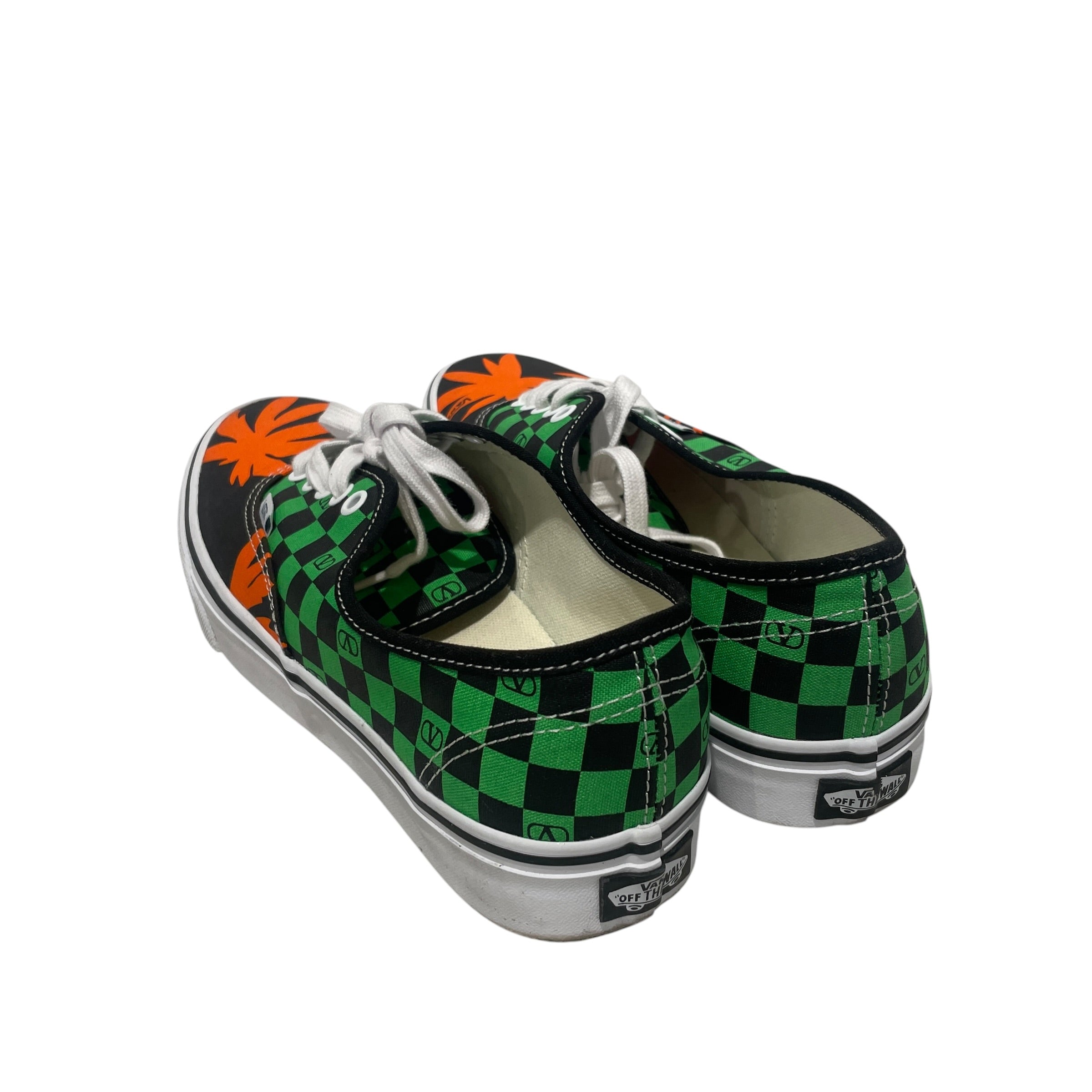 VANS/VALENTINO/Low-Sneakers/US 9/Cotton/GRN/VALENTINO VANS GREEN ORANGE view 2