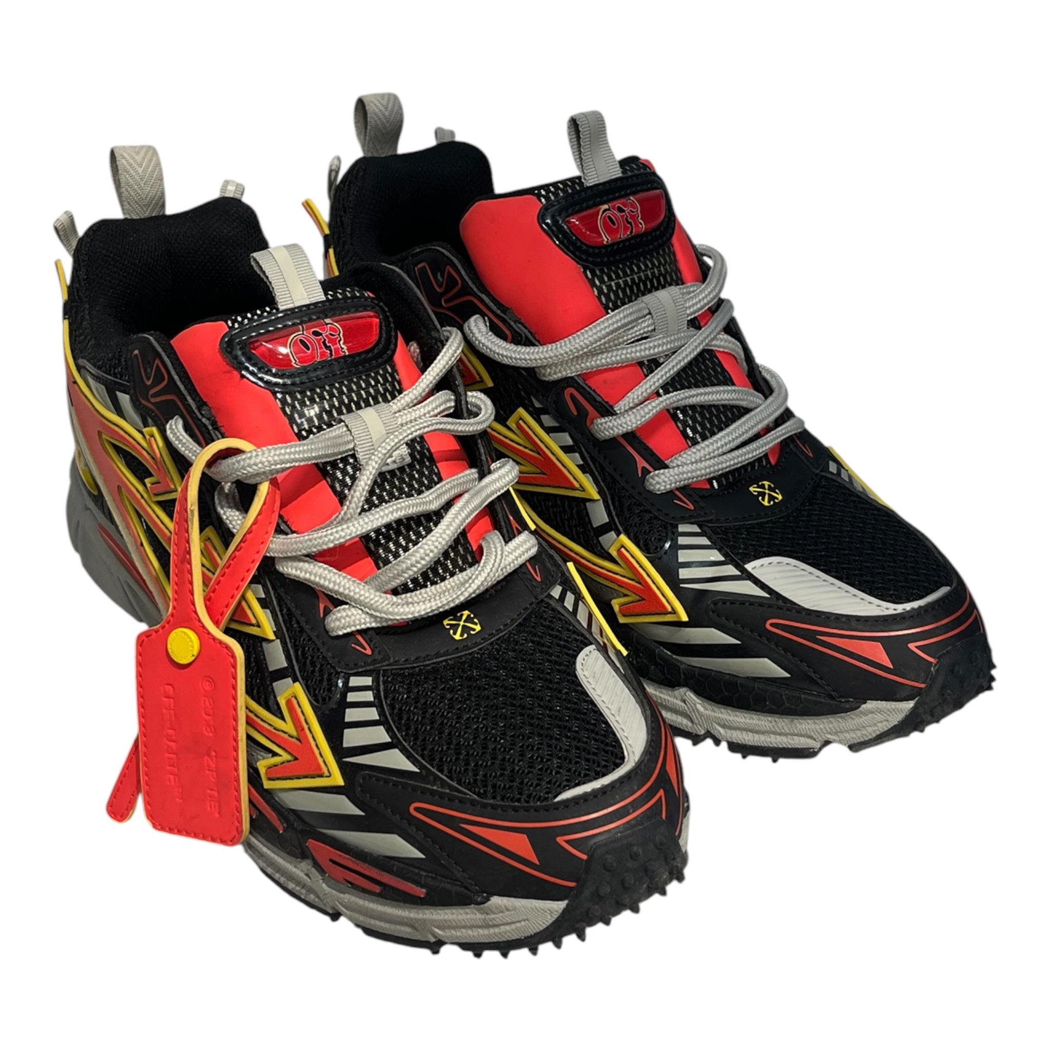 OFF-WHITE/Low-Sneakers/EU 44/BLK/BE RIGHT BACK MESH ORANGE LOGO view 3