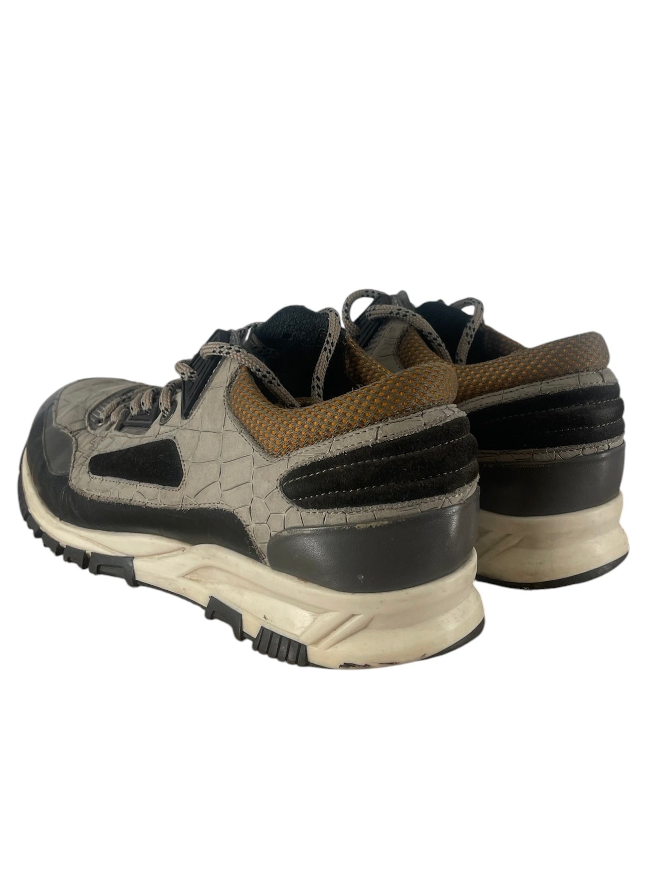 LANVIN/Sneaker/US 6/Animal Pattern/Leather/GRY/LOW-TOP CROC TRAINER view 2