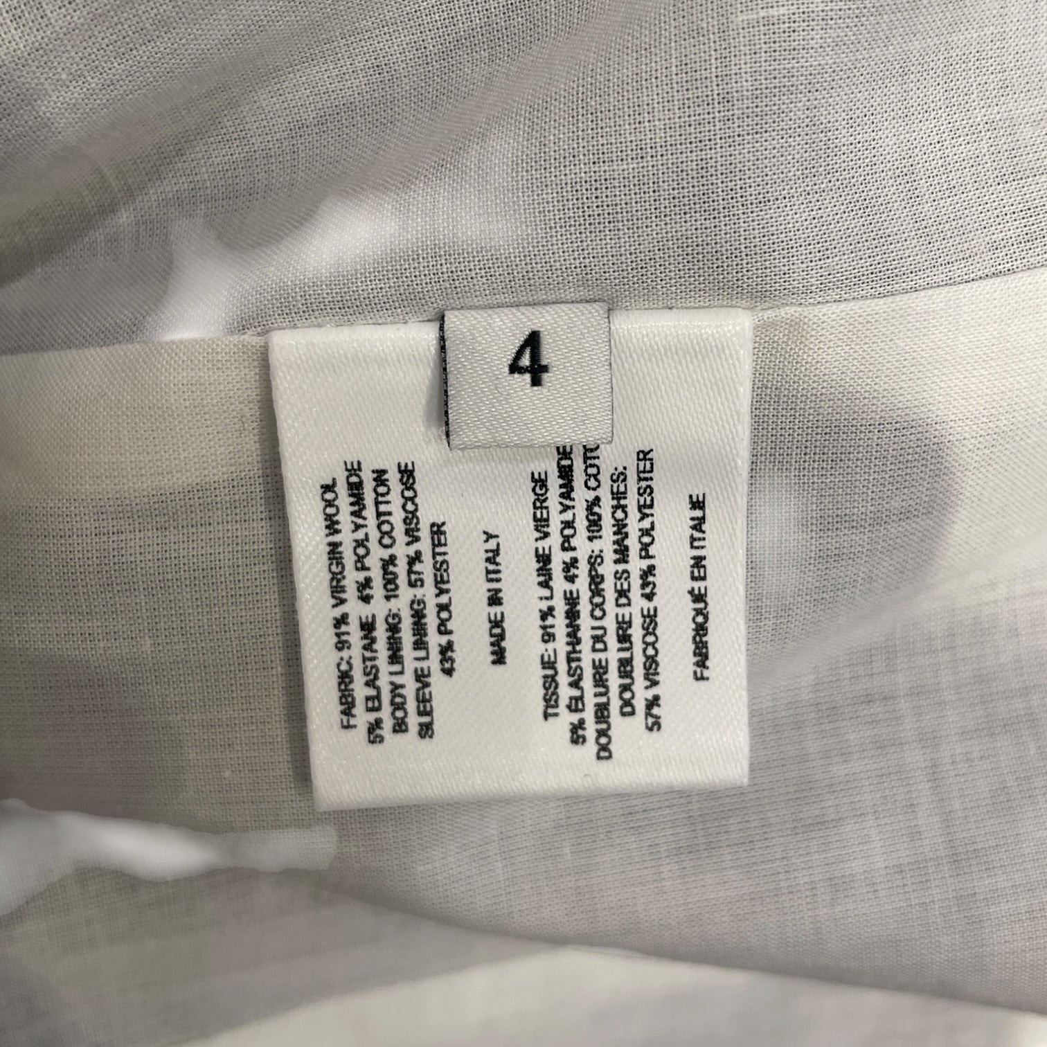 PROENZA SCHOULER/Tailored Jkt/4/Cotton/BLK/SINGLE BUTTON HOURGLASS BLAZER view 4