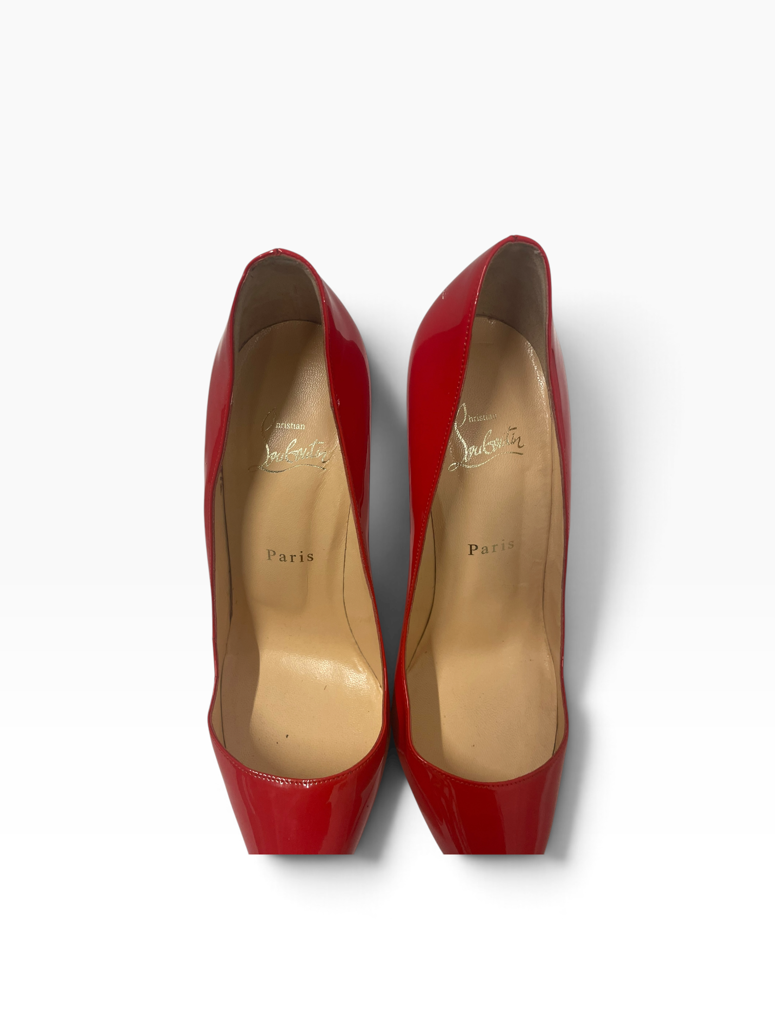 Christian Louboutin/Heels/EU 39/Faux Leather/RED/ view 3